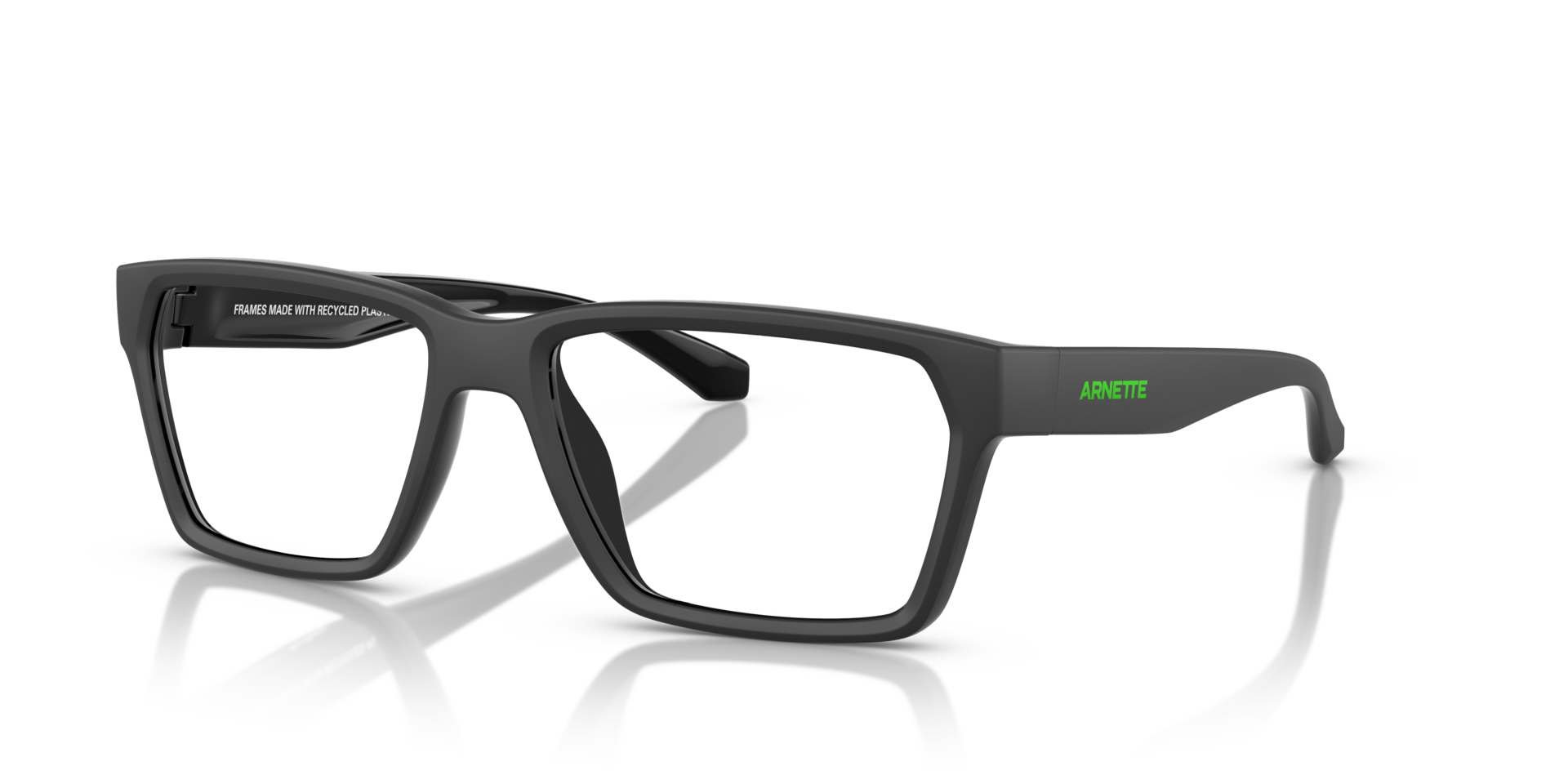 AN7257U Black Top Matte & Shiny PlasticEyeglass Frames for Glasses Direct, Angle View