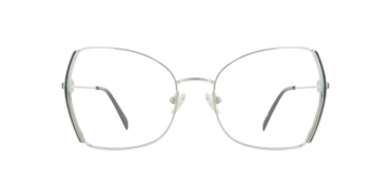 Silver/Navy Blue Kenna -  Metal Glasses