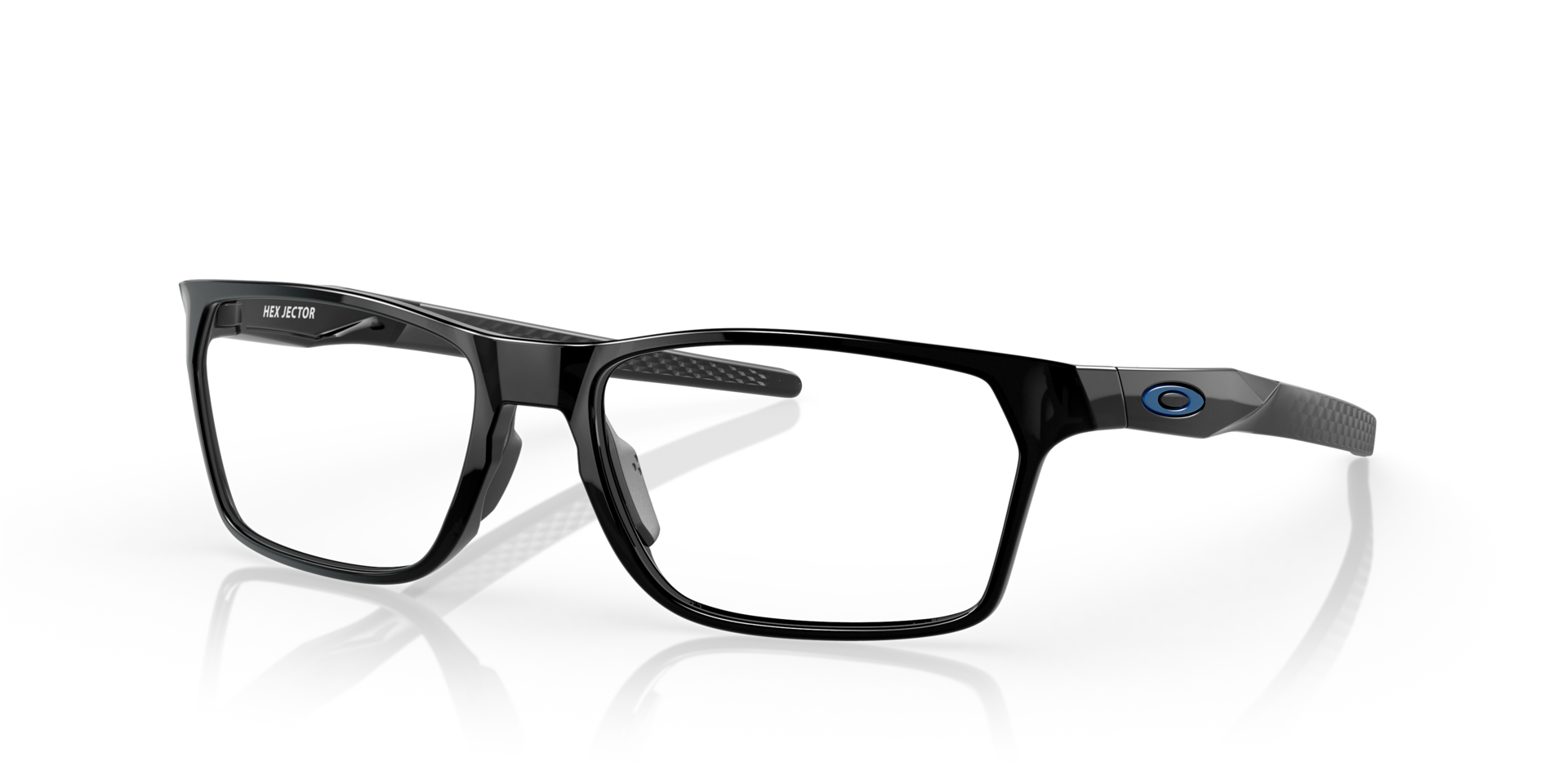 Hex Jector Black Ink PlasticEyeglass Frames for Glasses Direct, Angle View