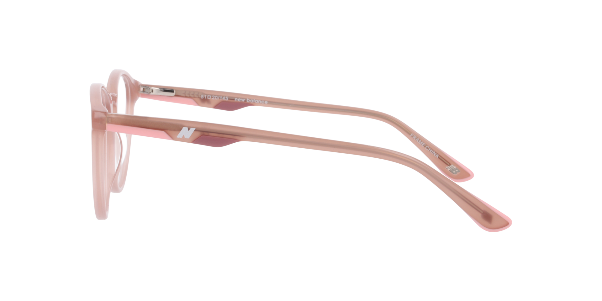 Nb4183 Pink AcetateEyeglass Frames for Glasses Direct, Side View