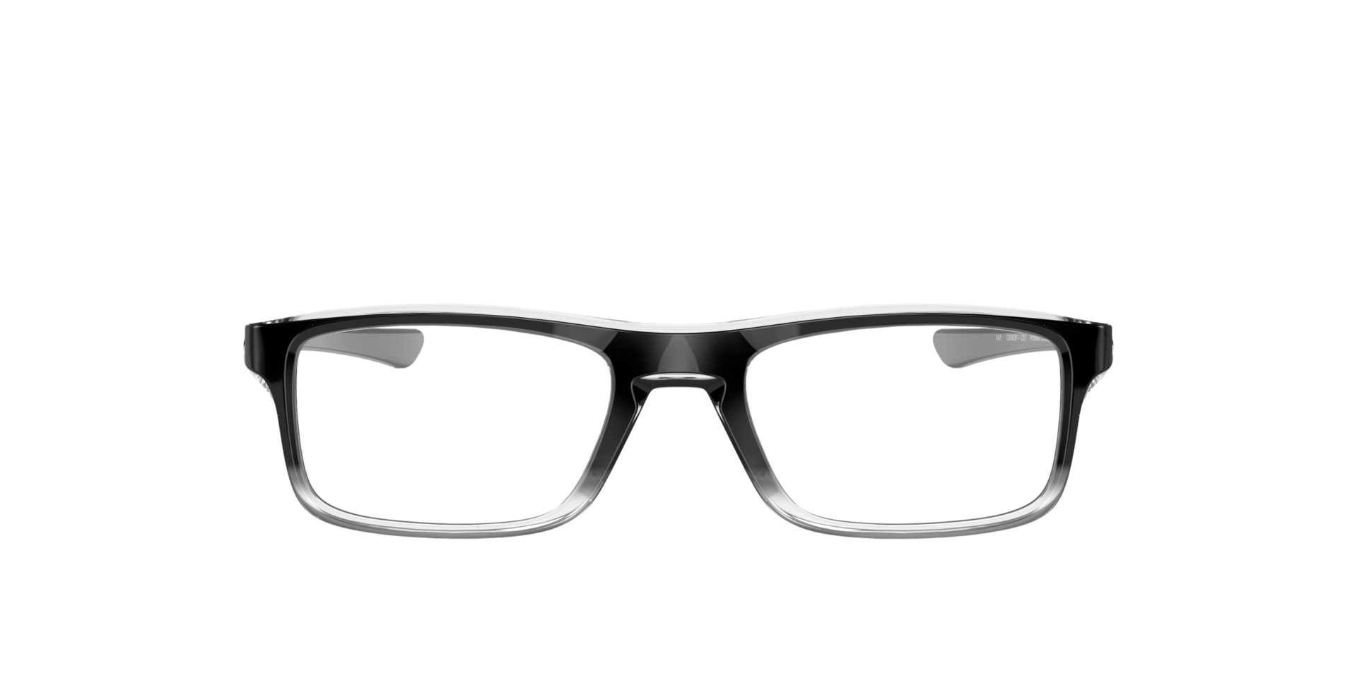 Plank 2.0 Polished Black Clear Fade PlasticEyeglass Frames for Glasses Direct, with Tinted Lenses