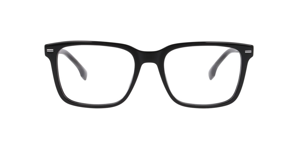 Hugo Boss Men's Black Rectangle Acetate Eyeglasses Online - Full Rim - Boss 1841