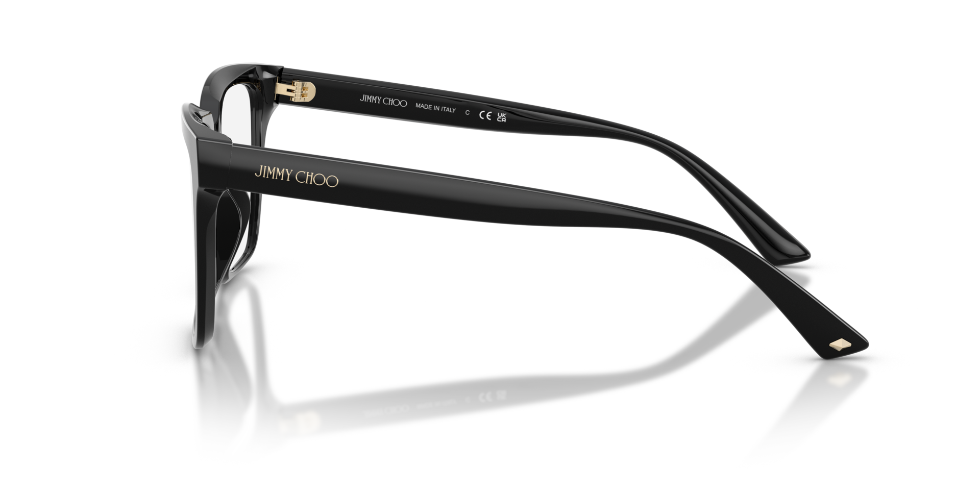 JC3040U Black AcetateEyeglass Frames for Glasses Direct, Side View