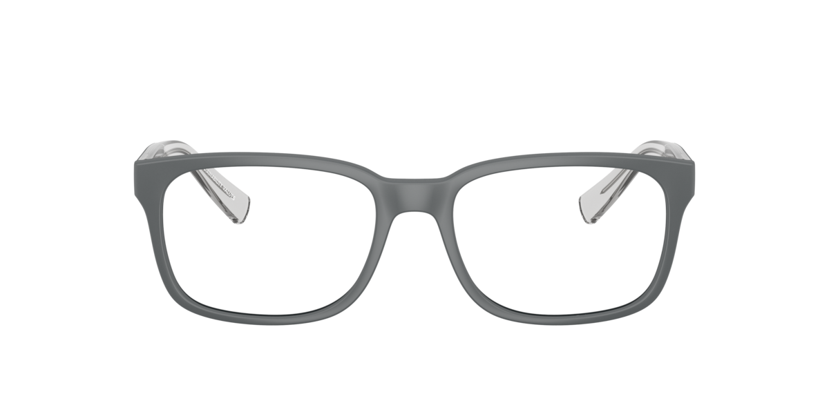 Armani Exchange Men's Matte Grey Square Plastic Eyeglasses Online - Full Rim - Ax3029