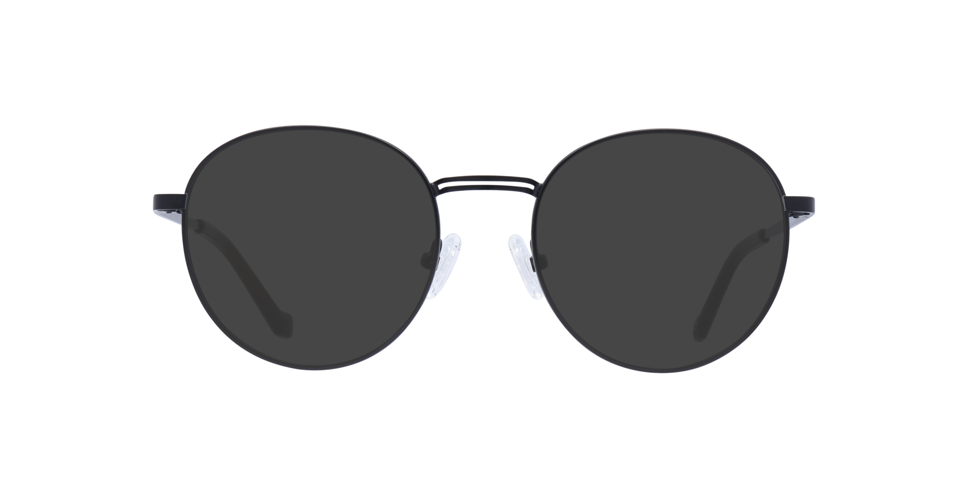Franky Matte Black MetalEyeglass Frames for Glasses Direct, with Tinted Lenses