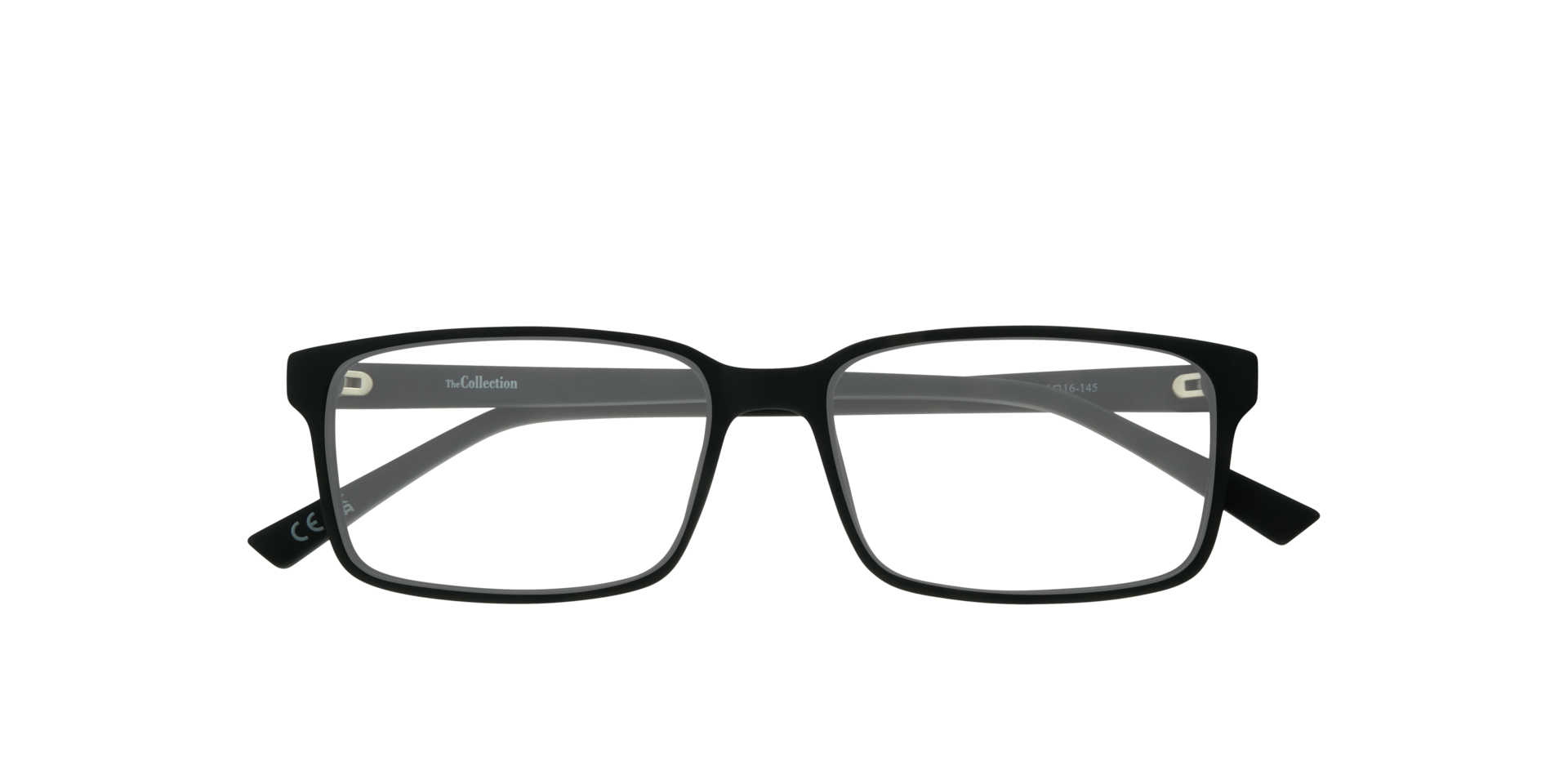Kabir Matte Black PlasticEyeglass Frames for Glasses Direct, Closed View
