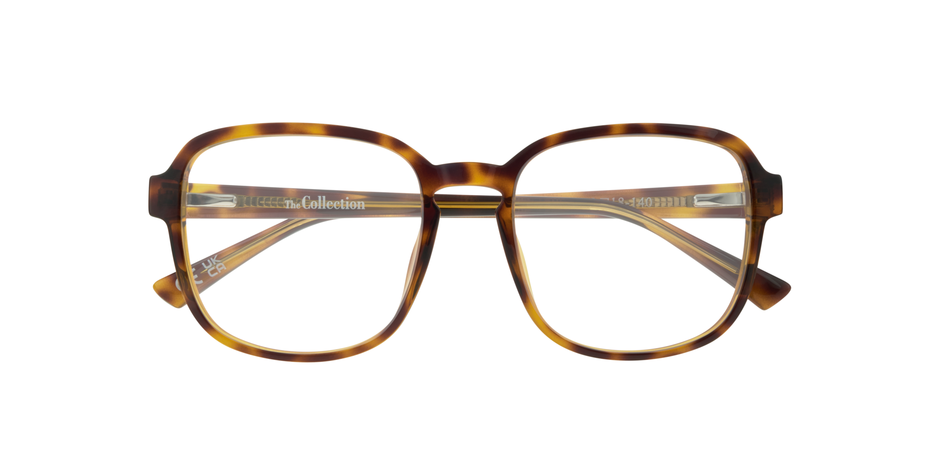 Jada Bi Layers Havana & Yellow PlasticEyeglass Frames for Glasses Direct, Closed View