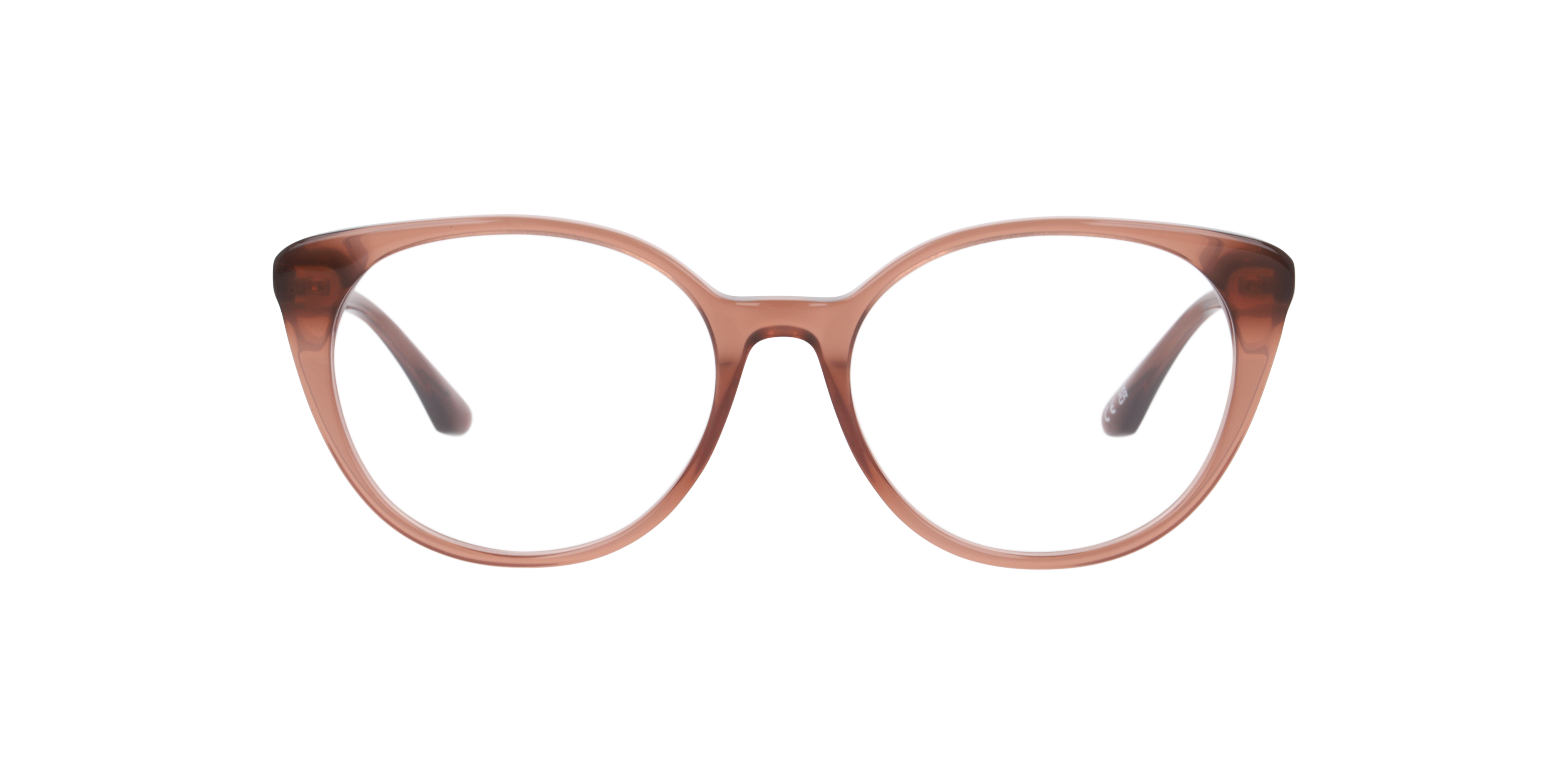 Madra Crystal Brown AcetateEyeglass Frames for Glasses Direct, Front View