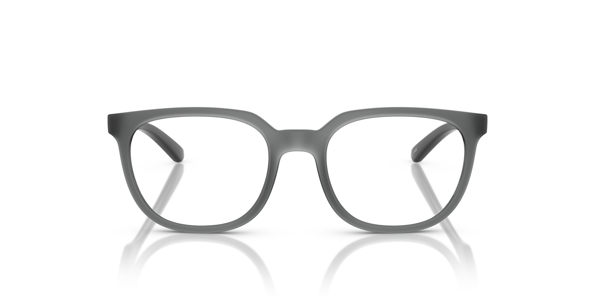 AN7263 Transparent Grey Matte & Shiny PlasticEyeglass Frames for Glasses Direct, Front View