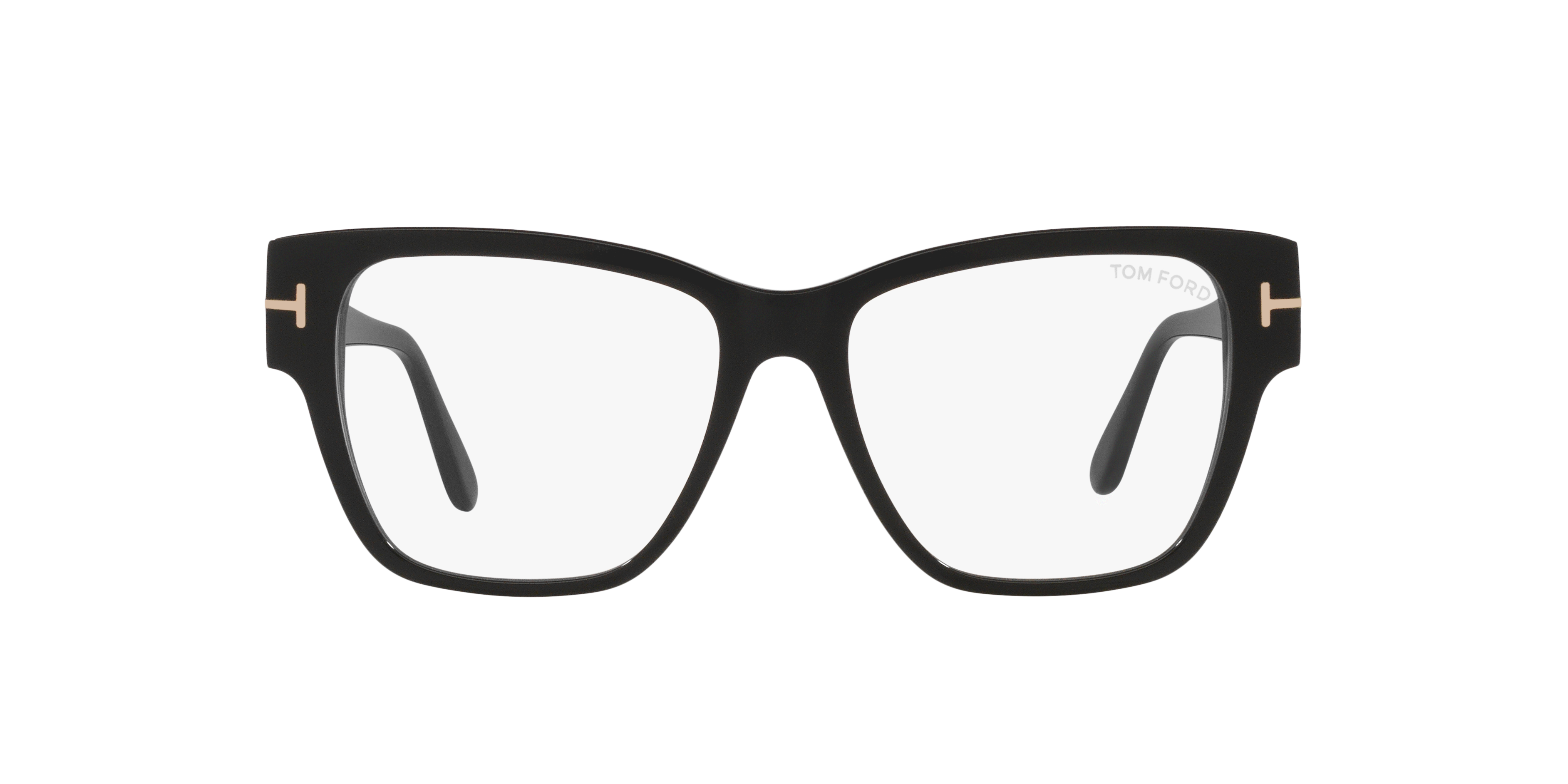 FT5745-B Black Shiny AcetateEyeglass Frames for Glasses Direct, Front View