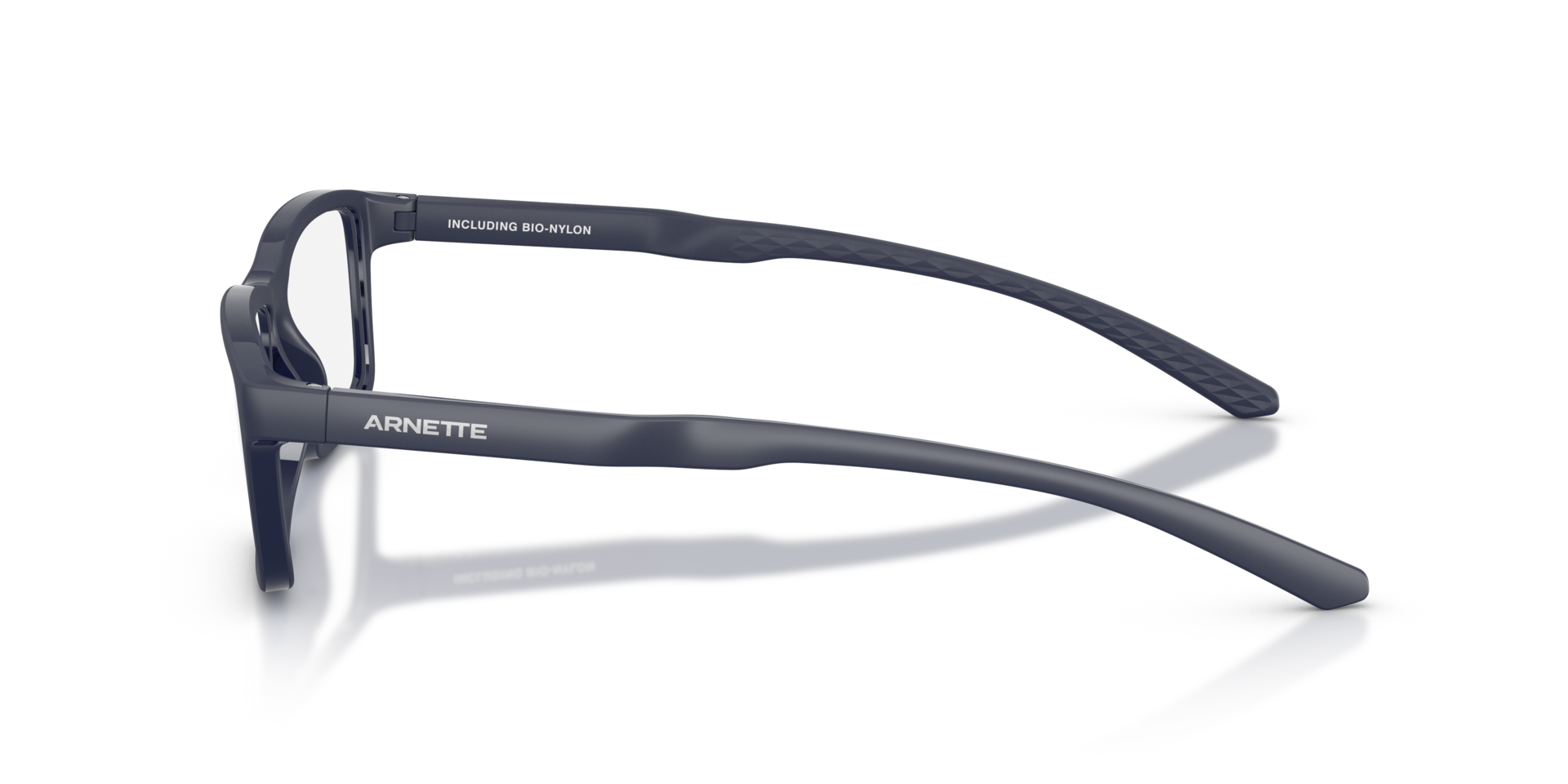 AN7292 Matte Navy Blue PlasticEyeglass Frames for Glasses Direct, Side View