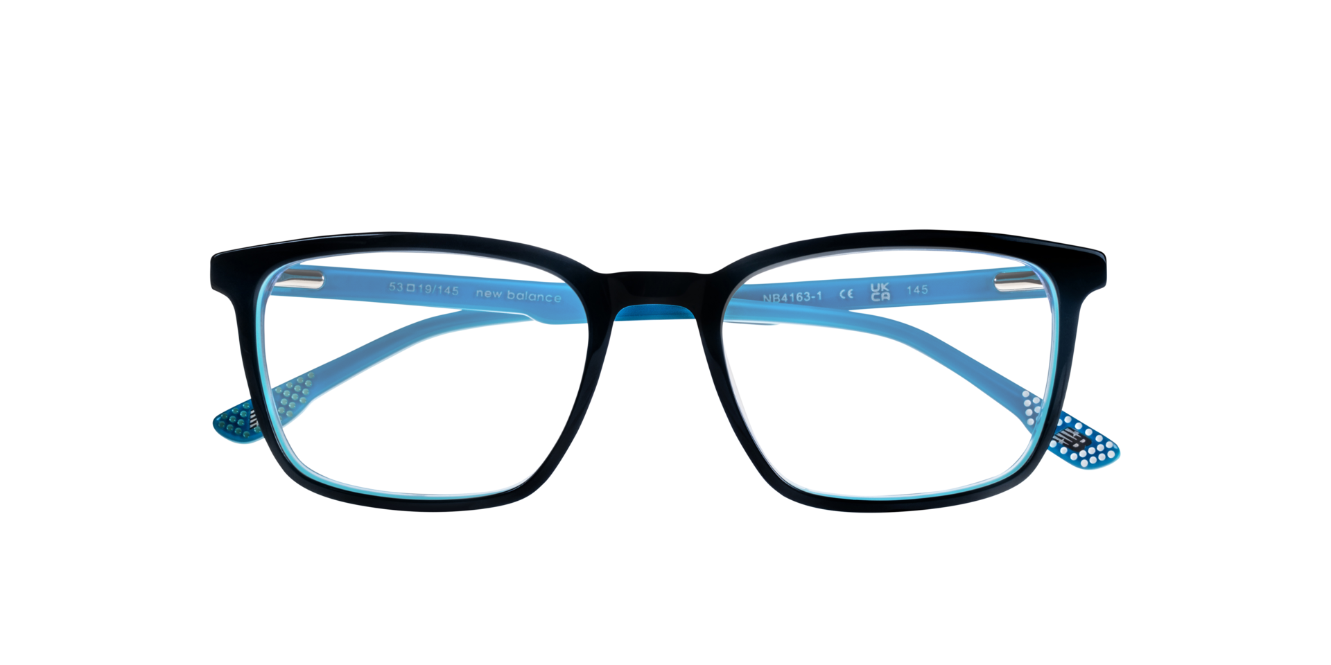 NB4163 Blue AcetateEyeglass Frames for Glasses Direct, Closed View