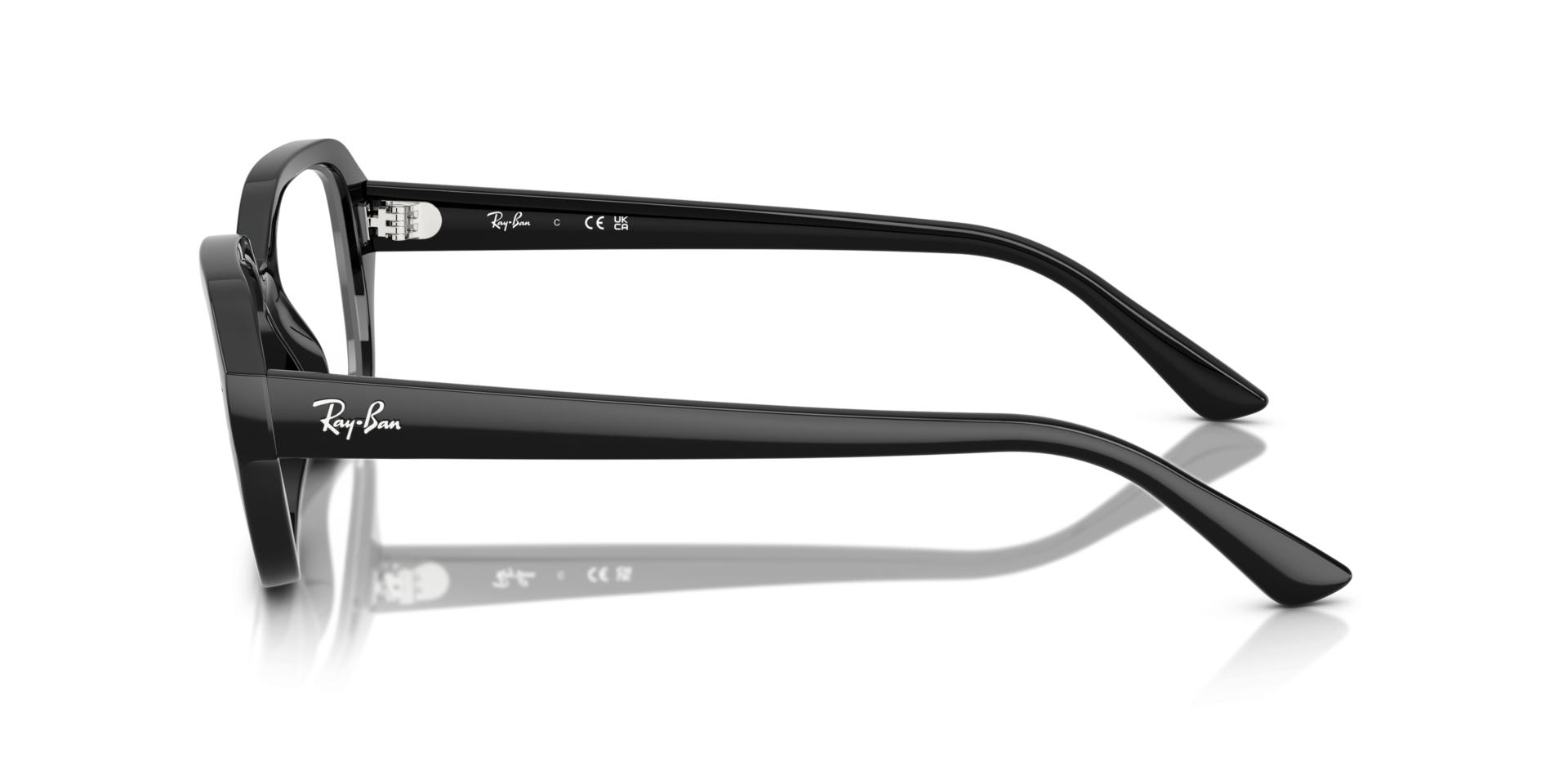 Shea Optics Bio-Based Black PlasticEyeglass Frames for Glasses Direct, Side View