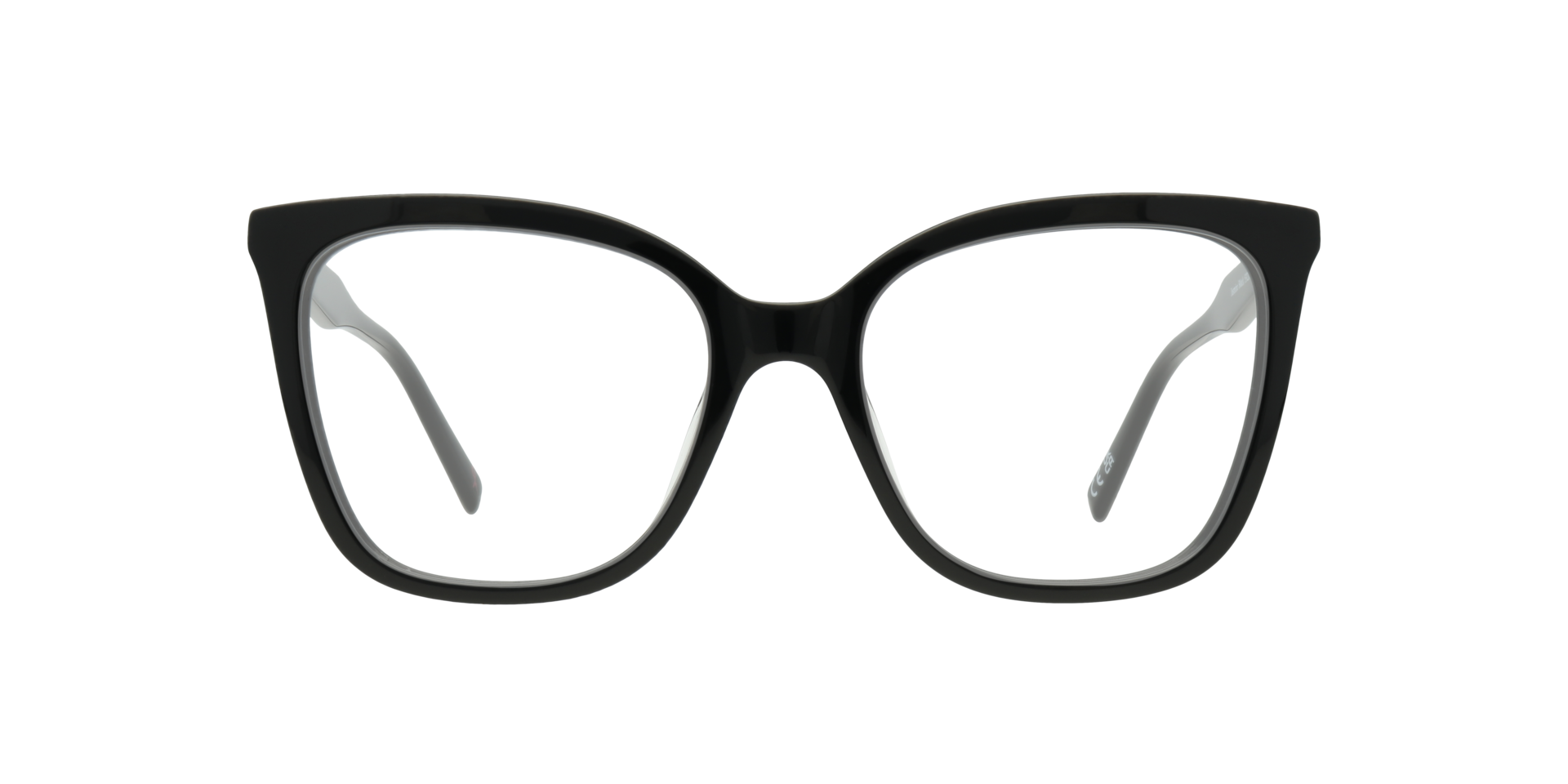 Jasmine Black AcetateEyeglass Frames for Glasses Direct, Front View
