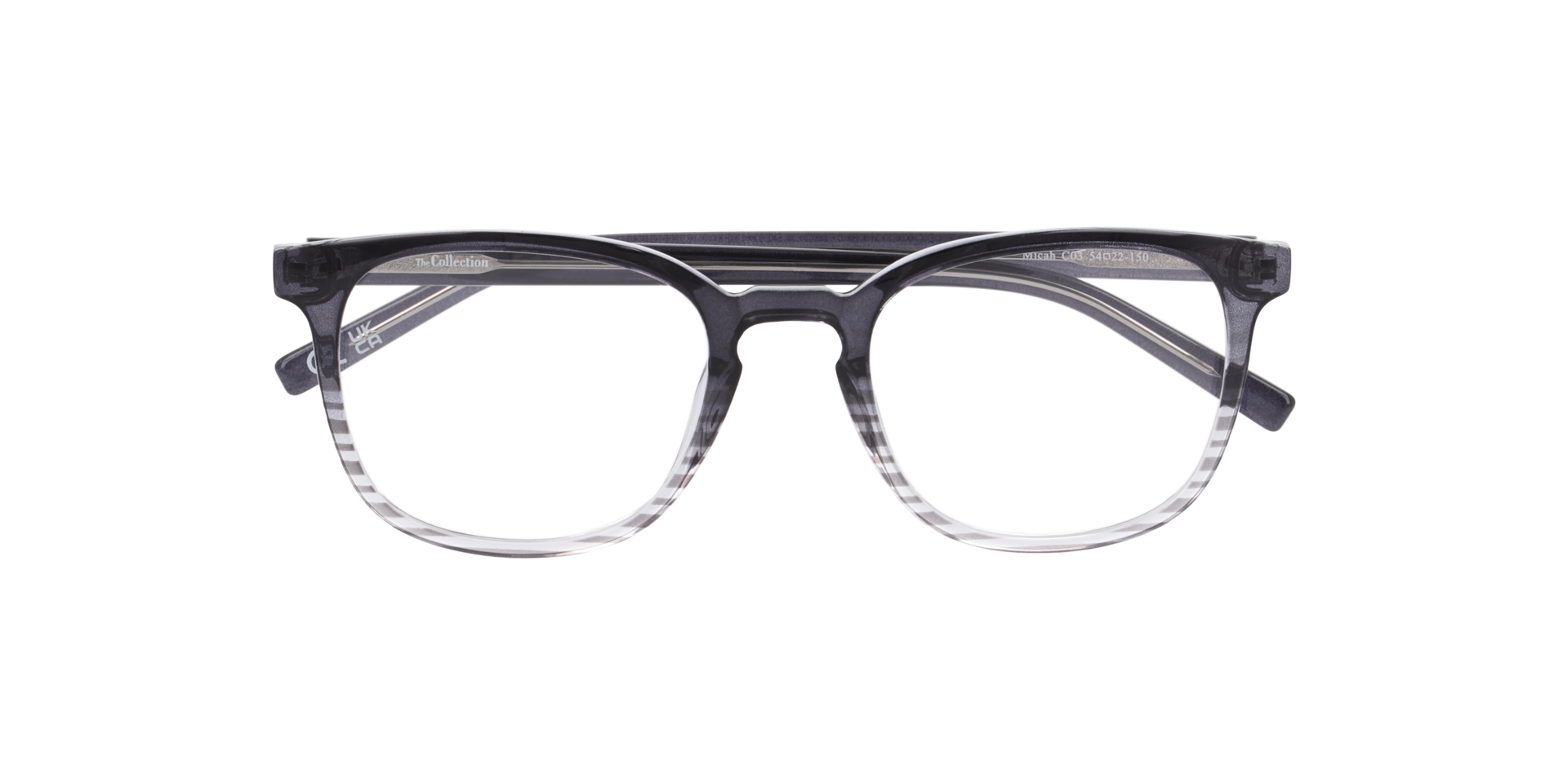 Micah Grey & Crystal PlasticEyeglass Frames for Glasses Direct, Closed View