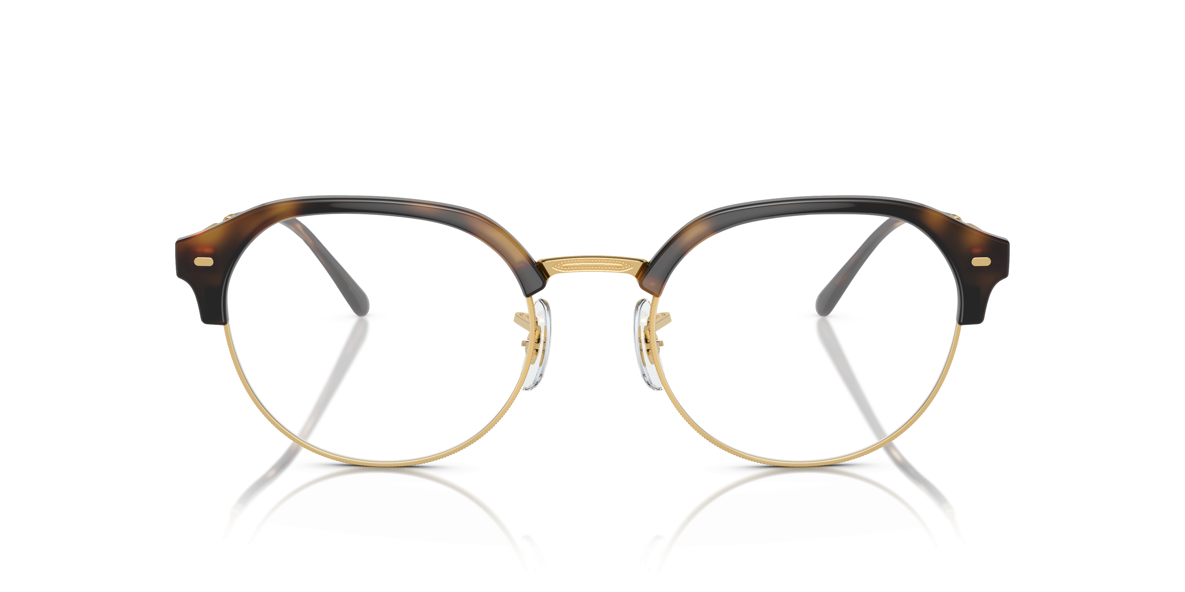 RB7229 Havana On Gold PlasticEyeglass Frames for Glasses Direct, Front View