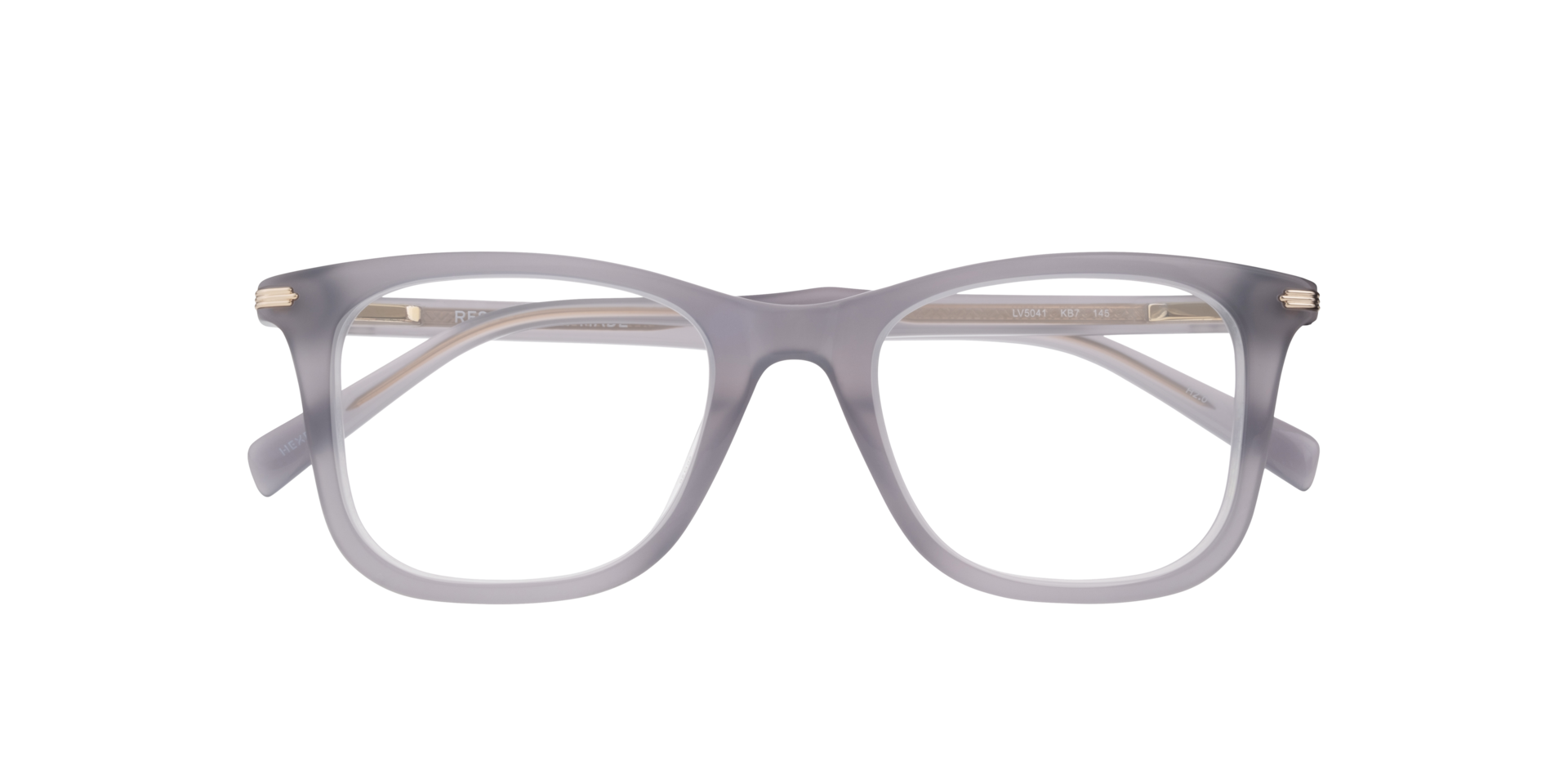 LV 5041 Grey PlasticEyeglass Frames for Glasses Direct, Closed View