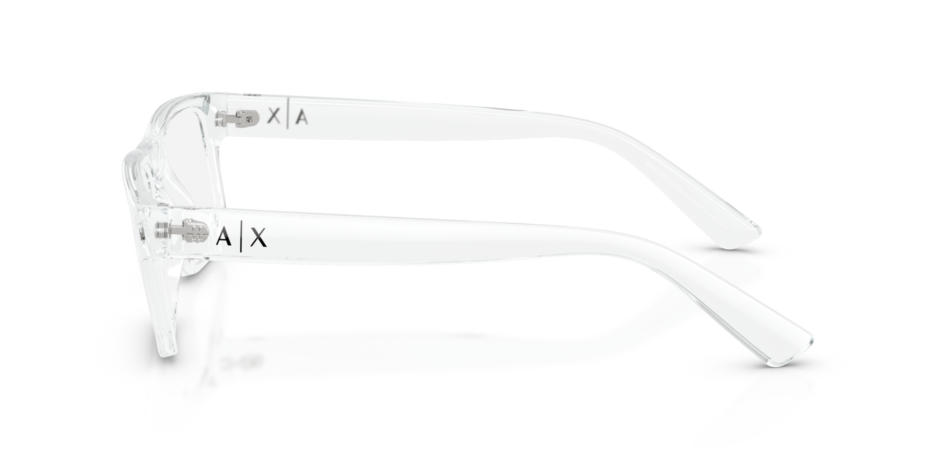 AX3135 Shiny Crystal PlasticEyeglass Frames for Glasses Direct, Side View