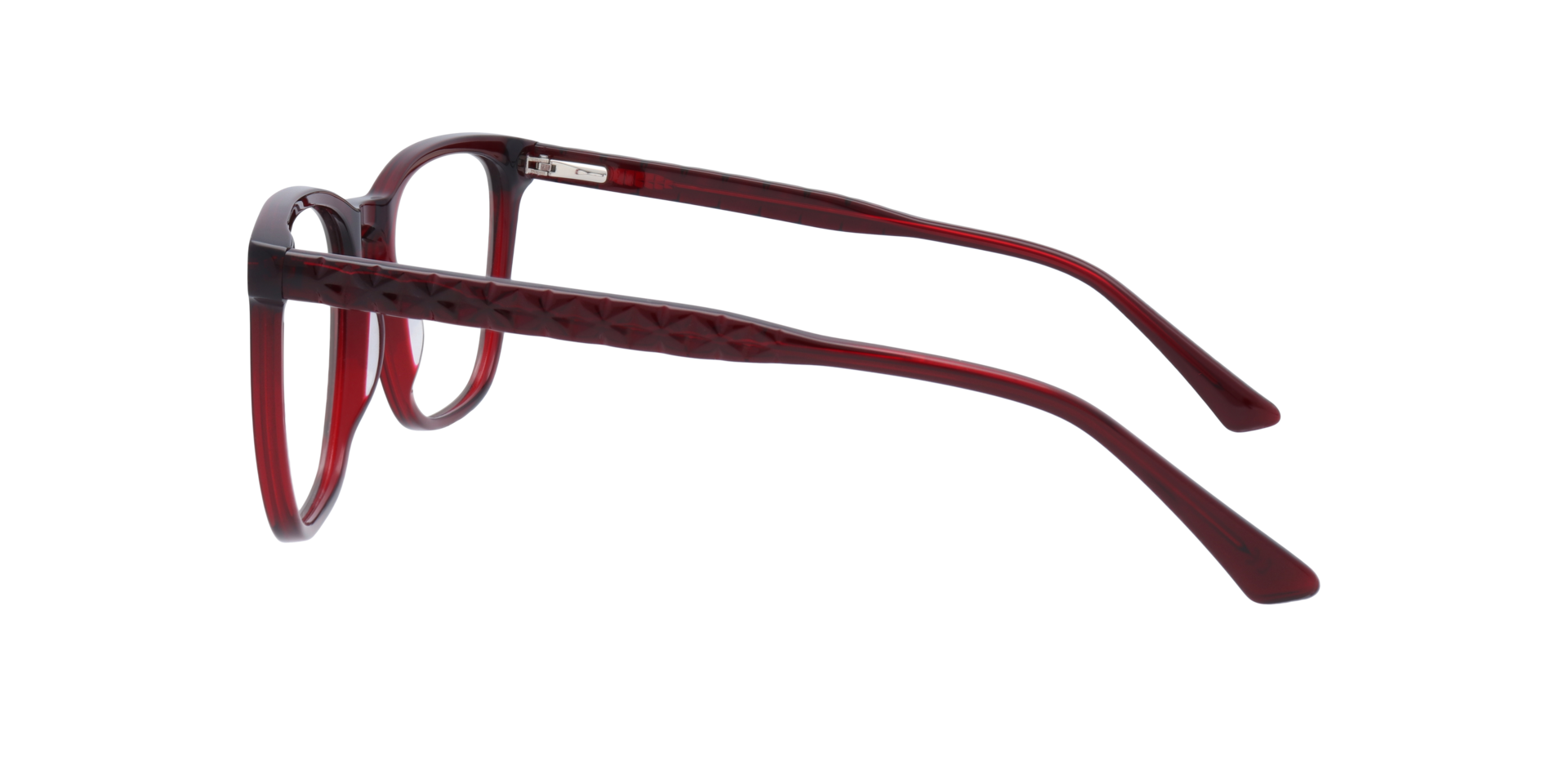 Elsie Milky Burgundy AcetateEyeglass Frames for Glasses Direct, Side View