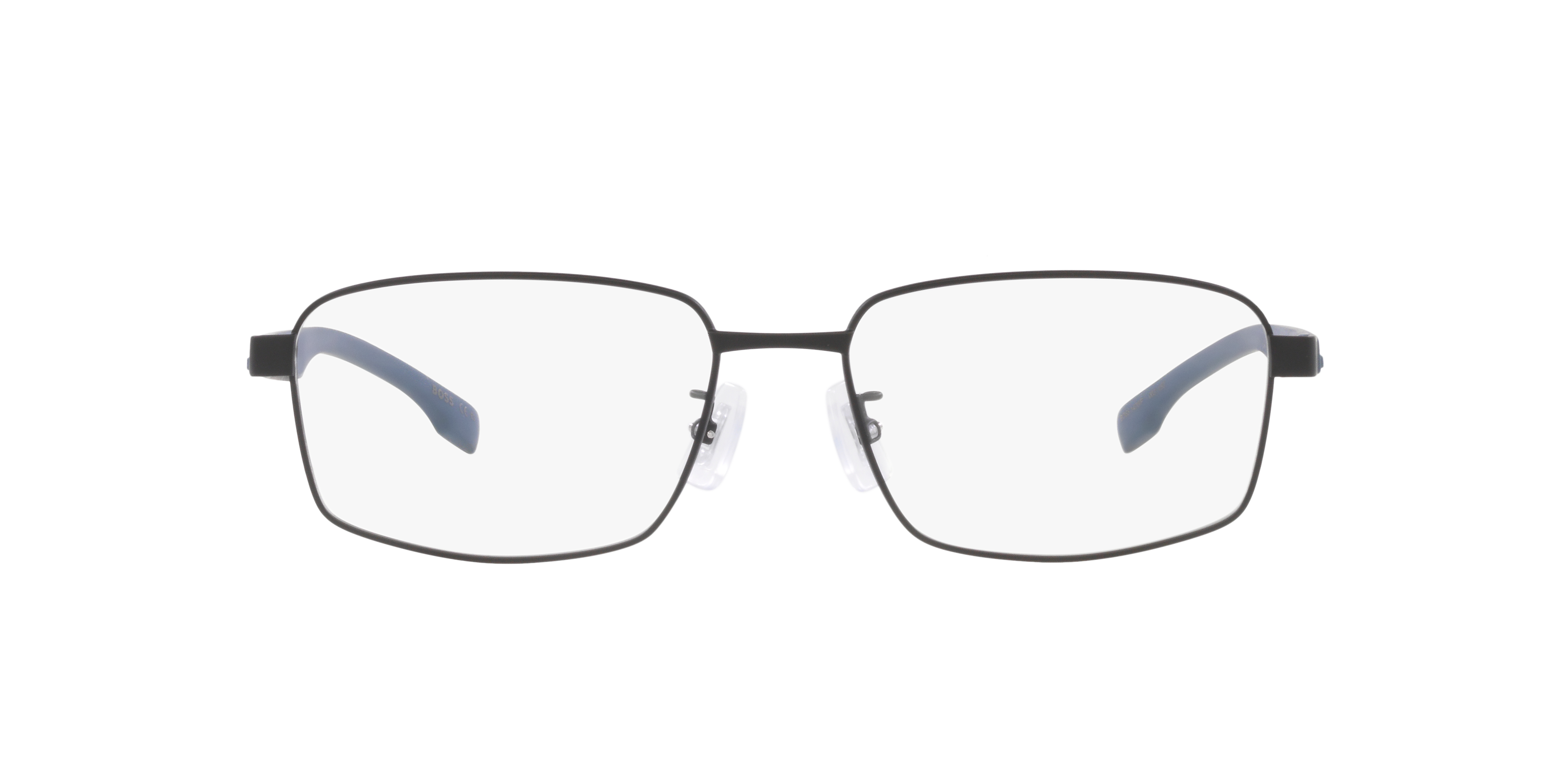 BOSS 1470/F Black Grey MetalEyeglass Frames for Glasses Direct, Front View