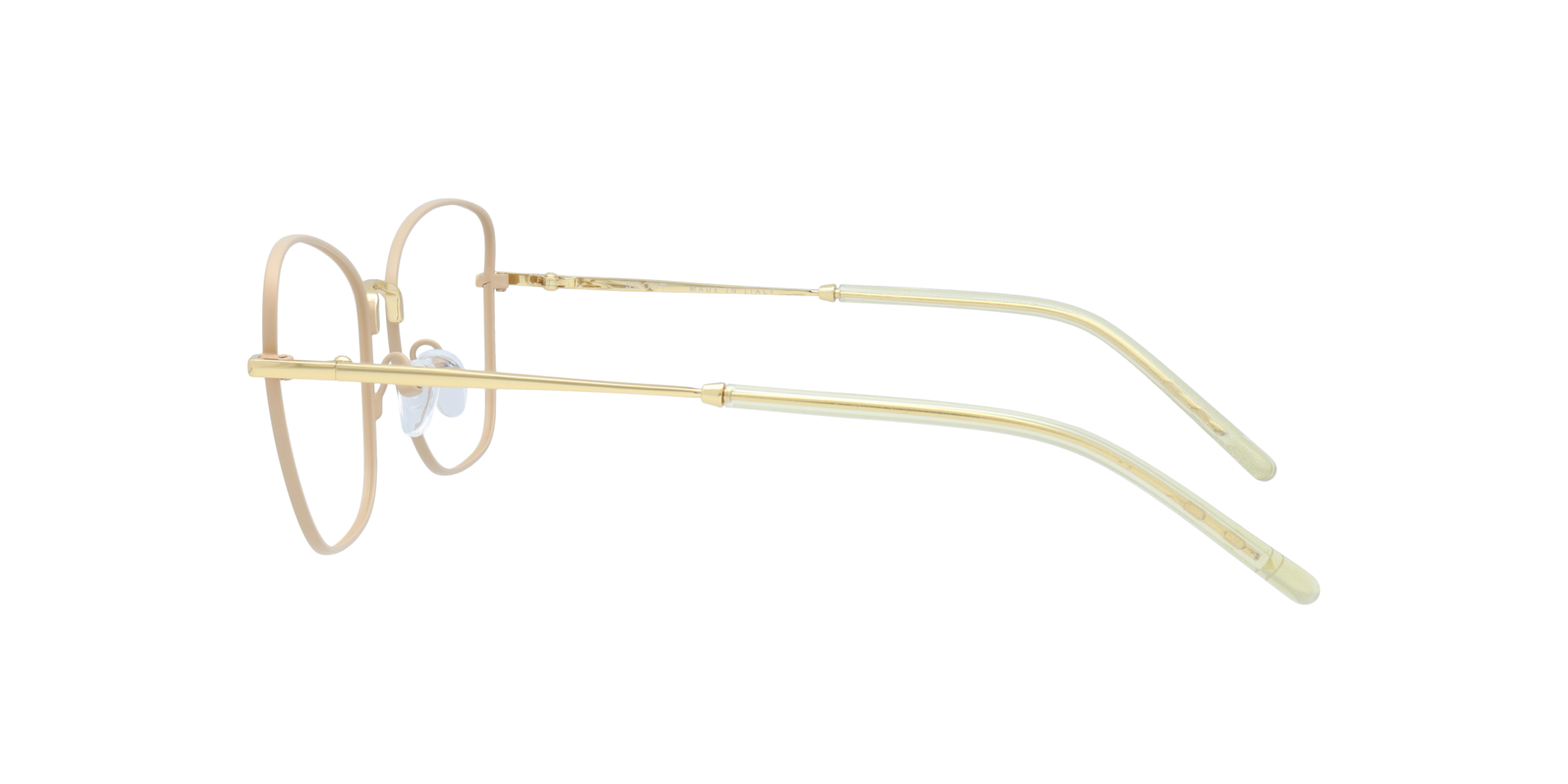 Roma Cream MetalEyeglass Frames for Glasses Direct, Side View