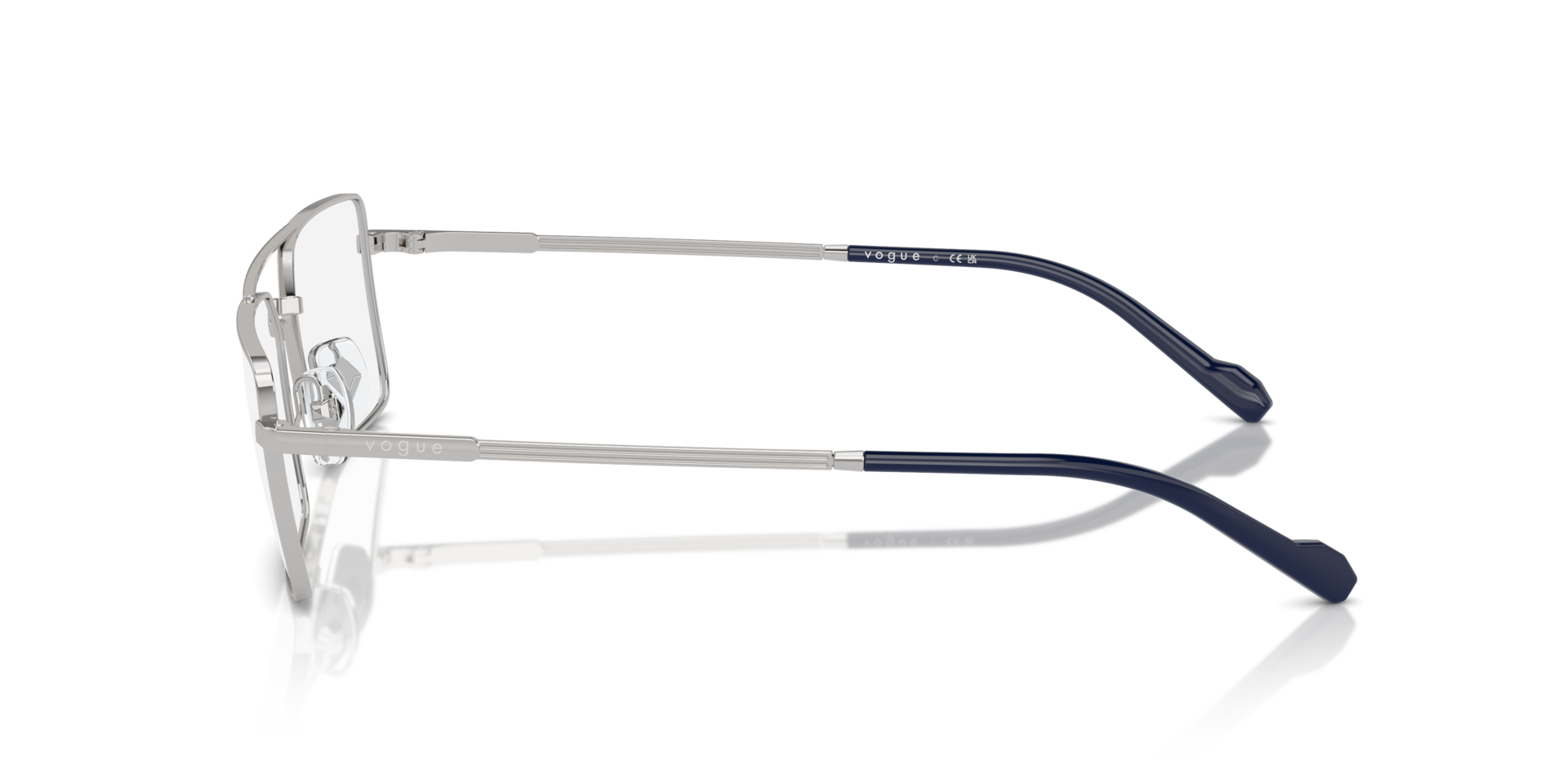 VO4310 Silver MetalEyeglass Frames for Glasses Direct, Side View