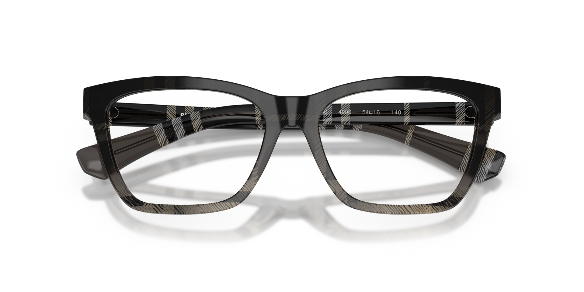 BE2440 Grey Check AcetateEyeglass Frames for Glasses Direct, Closed View