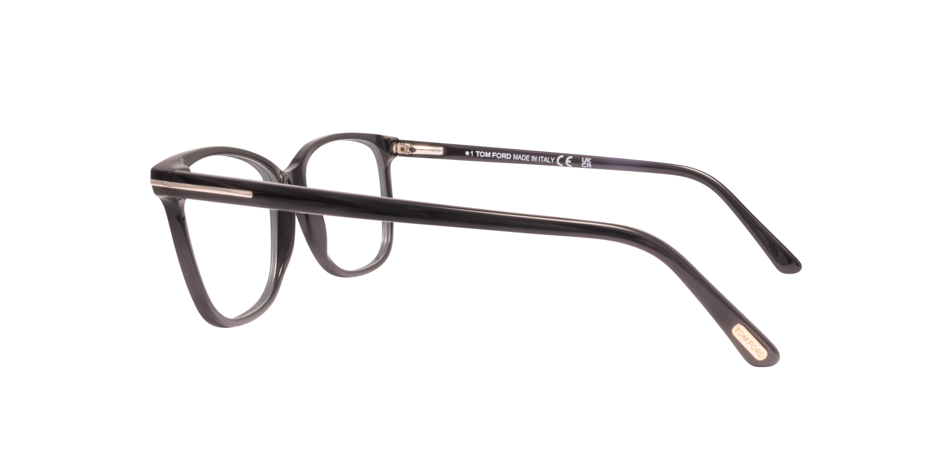 FT5842-B_54001 Black AcetateEyeglass Frames for Glasses Direct, Side View