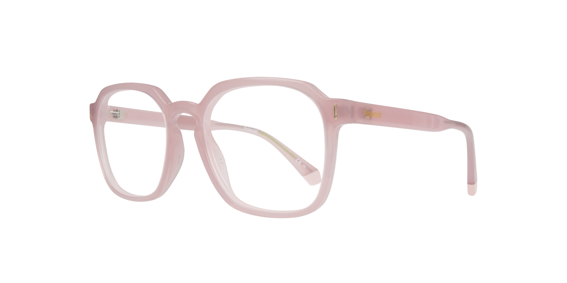 PLD D482 Pink PlasticEyeglass Frames for Glasses Direct, Angle View
