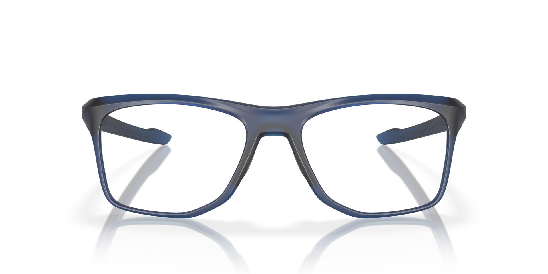 Knolls Satin Transparent Blue PlasticSunglass Frames for Glasses Direct, Front View