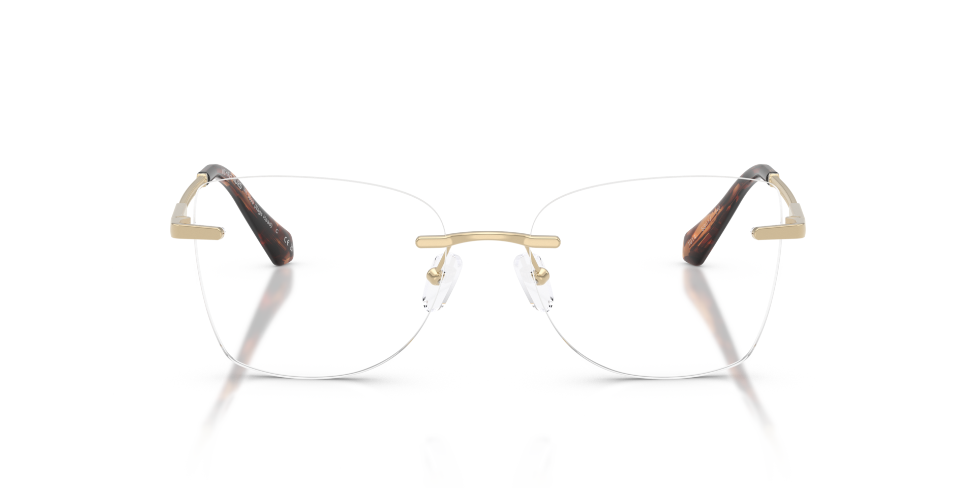 MK3099 Light Gold MetalEyeglass Frames for Glasses Direct, Front View