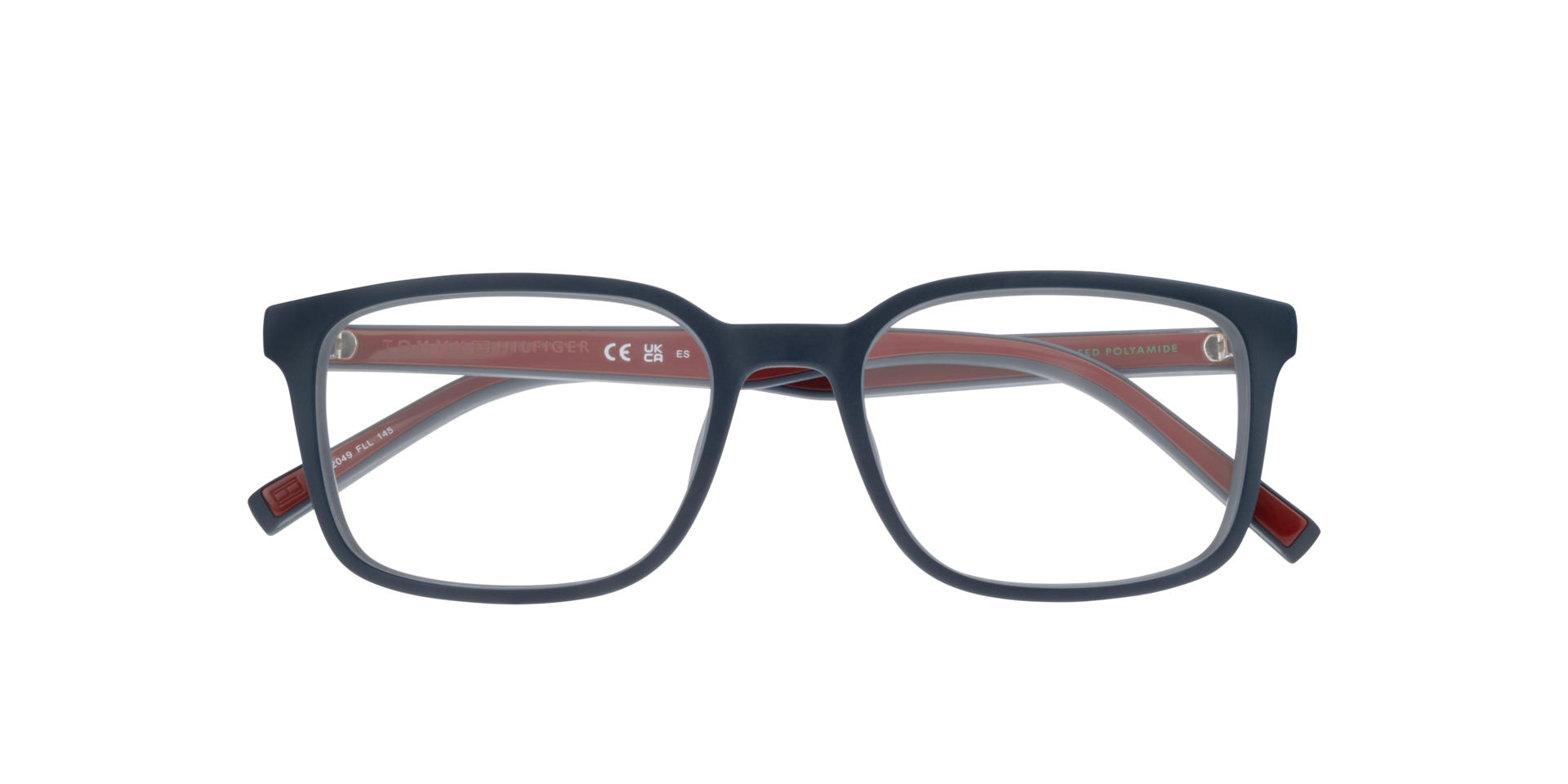 TH 2049 Red Blue PlasticEyeglass Frames for Glasses Direct, Closed View