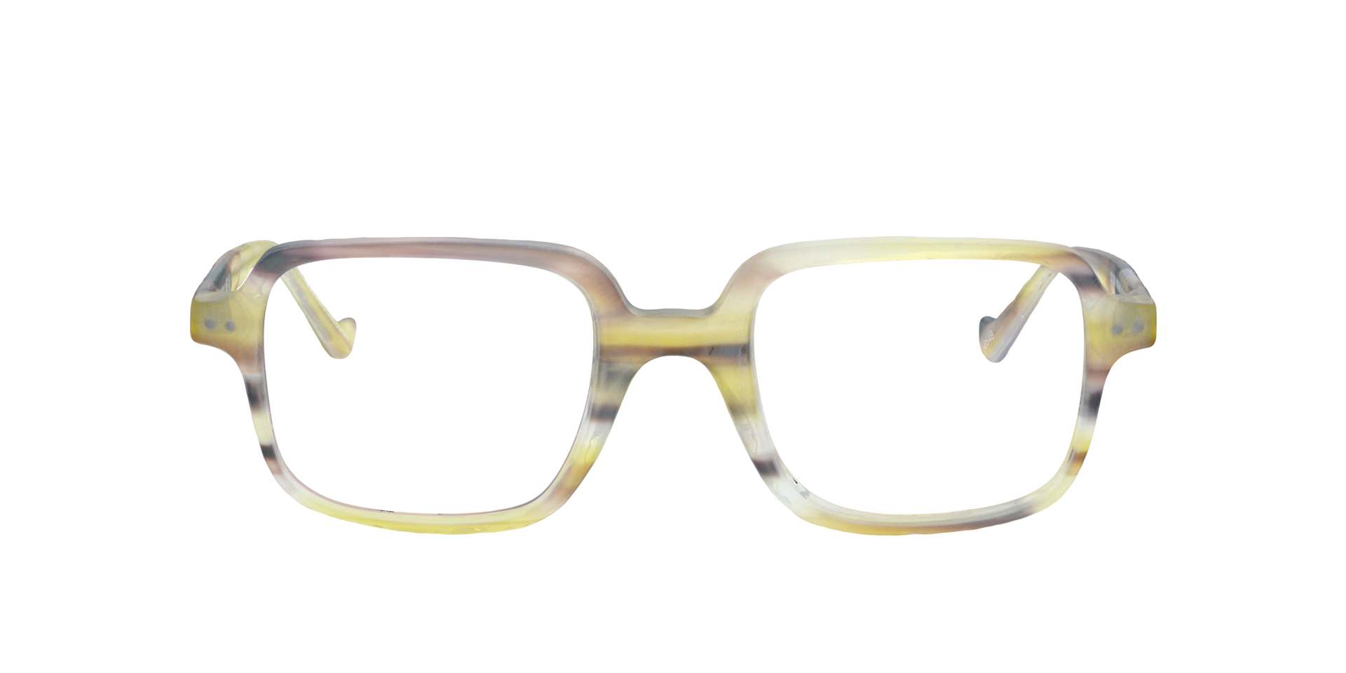 Mogensen Stripped Green AcetateEyeglass Frames for Glasses Direct, Front View