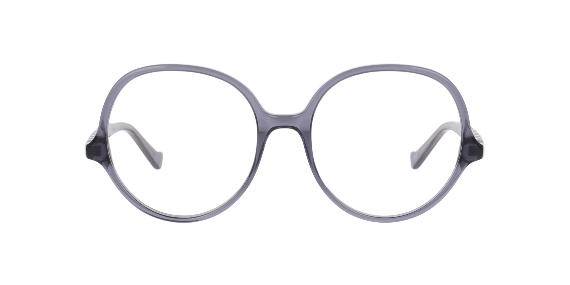 Nia Crystal Grey AcetateEyeglass Frames for Glasses Direct, Front View