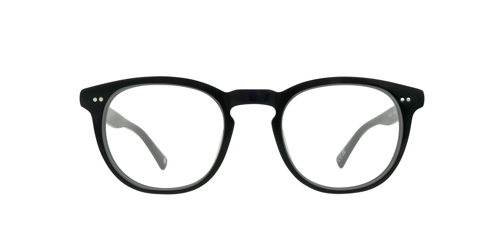 Reggie Black AcetateSunglass Frames for Glasses Direct, Front View