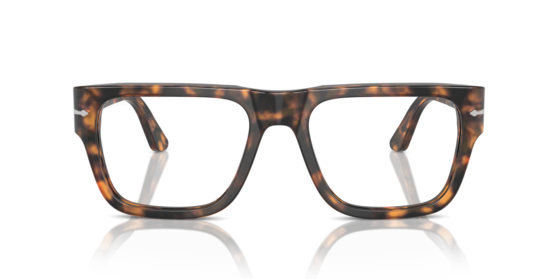 PO3348V Brown Havana AcetateEyeglass Frames for Glasses Direct, Front View