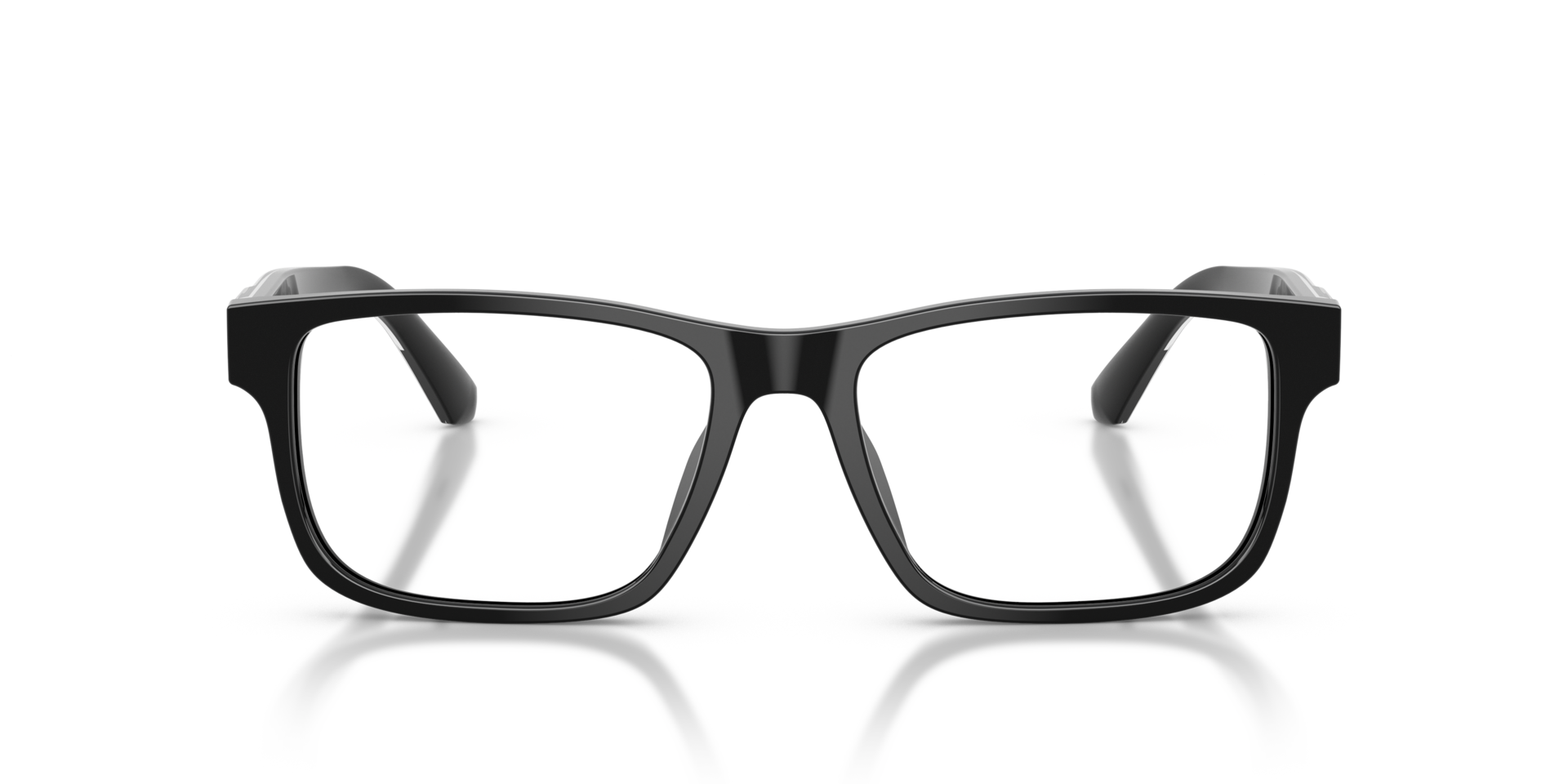 EA3265U Shiny Black AcetateEyeglass Frames for Glasses Direct, Front View