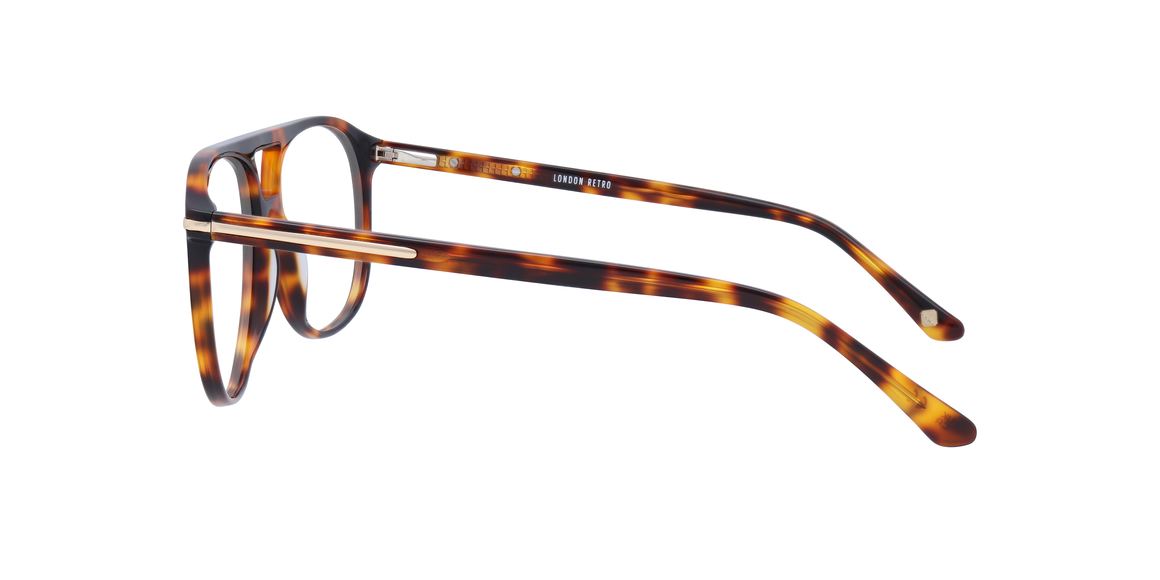 Gants Havana AcetateSunglass Frames for Glasses Direct, Side View