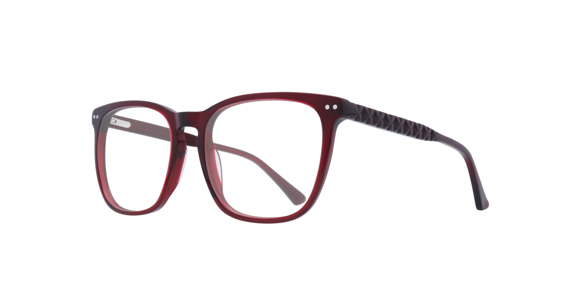Elsie Milky Burgundy AcetateEyeglass Frames for Glasses Direct, Angle View
