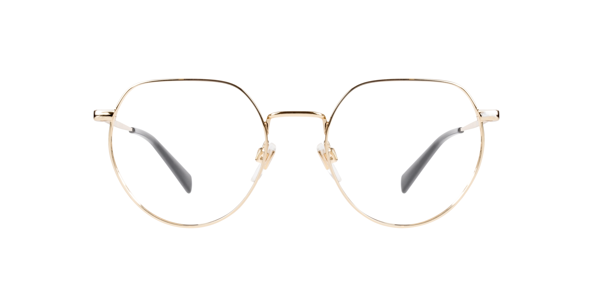 LV 1060 Gold MetalEyeglass Frames for Glasses Direct, Front View