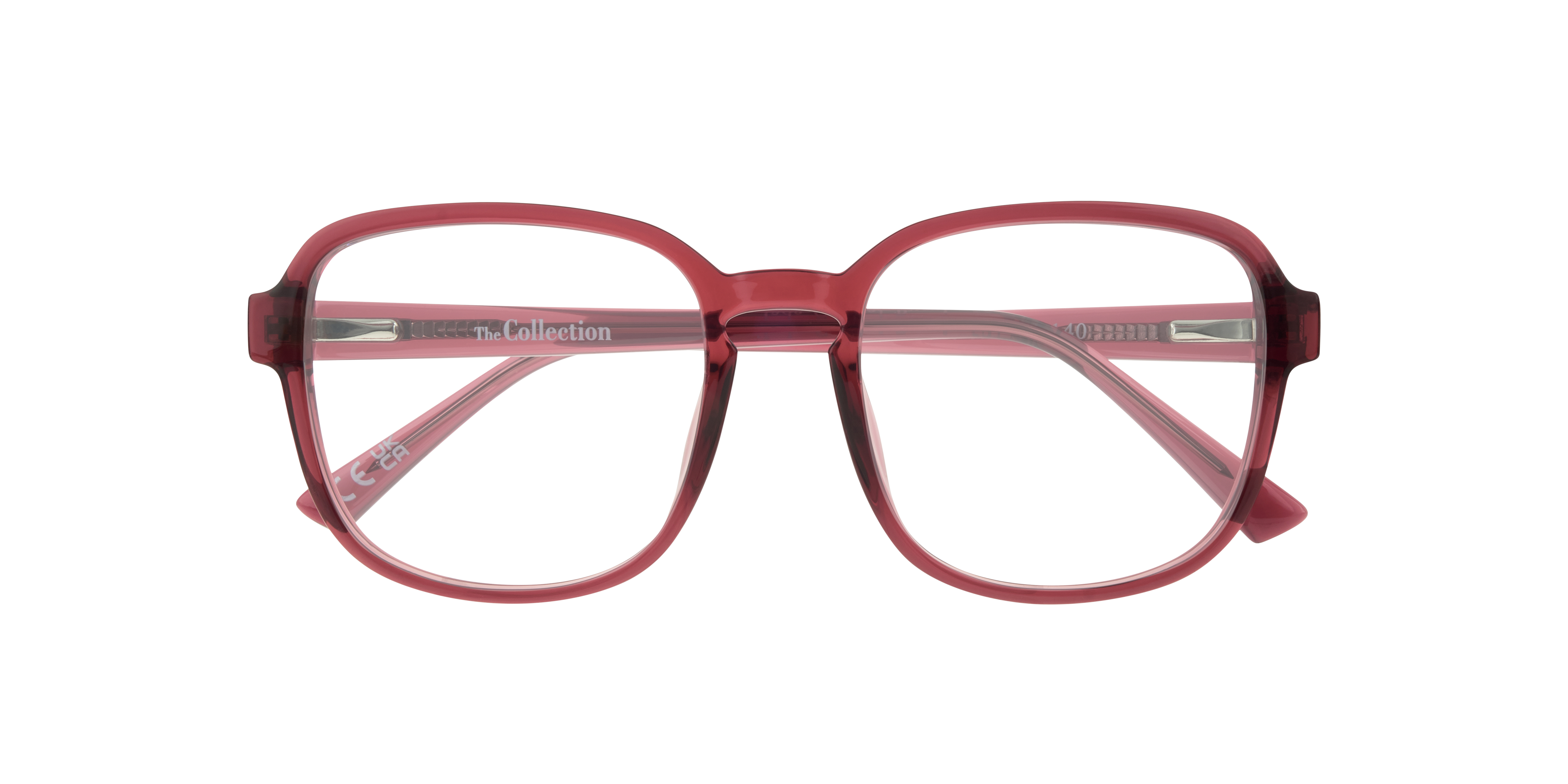 Jada Crystal Purple PlasticEyeglass Frames for Glasses Direct, Closed View