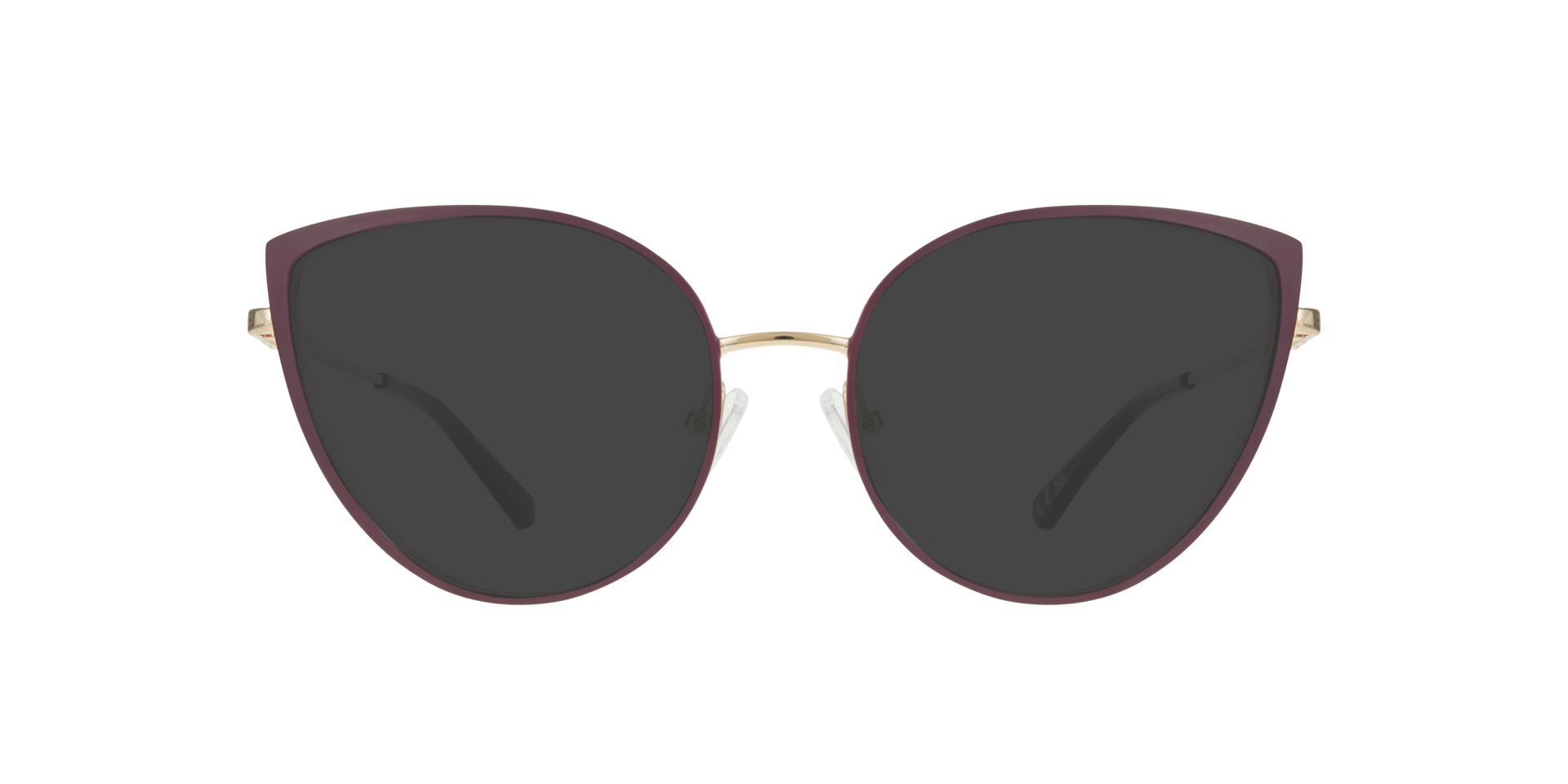 Kamila Shiny Gold & Purple MetalEyeglass Frames for Glasses Direct, with Tinted Lenses