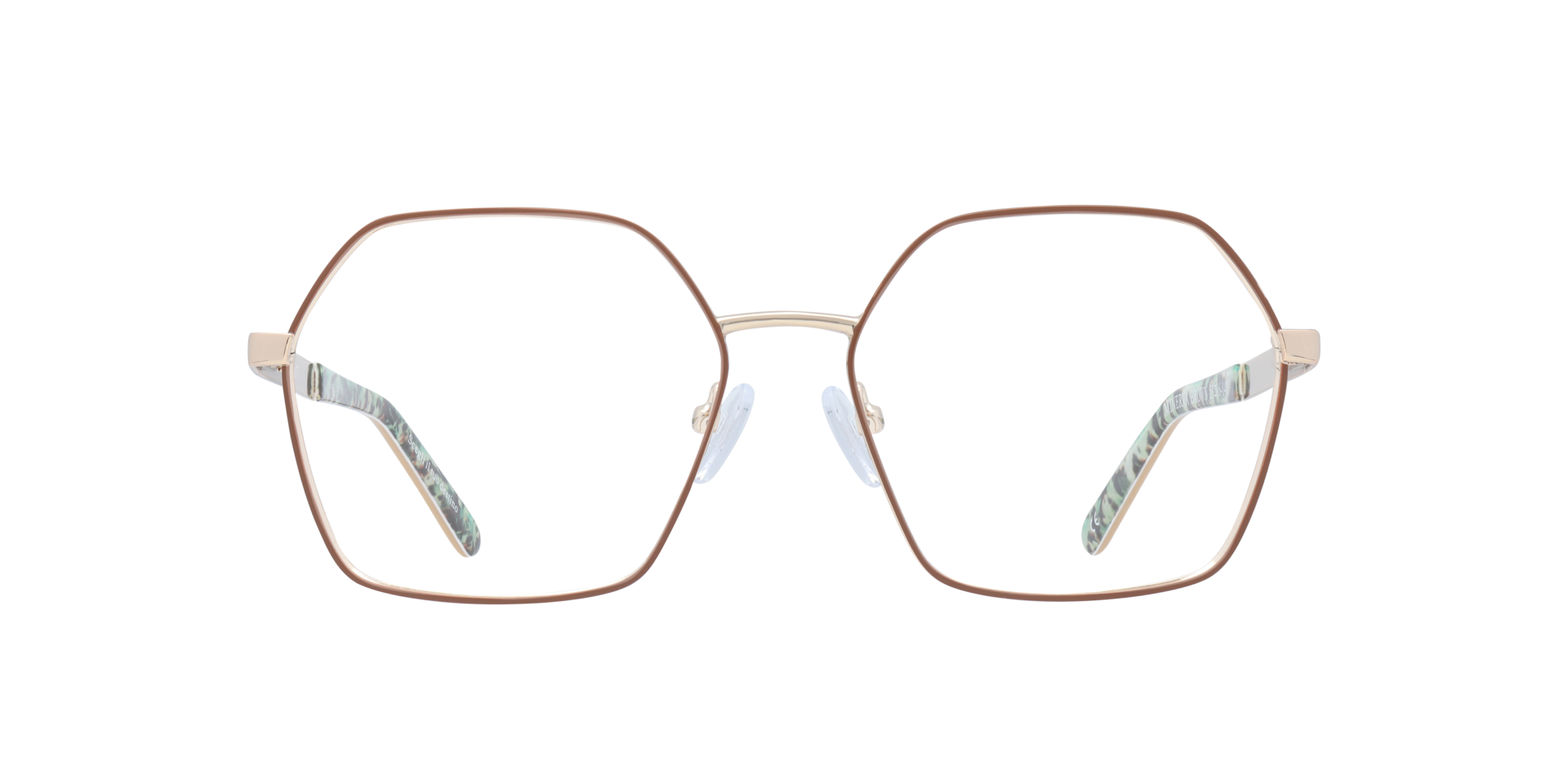 Minerva Brown MetalEyeglass Frames for Glasses Direct, Front View