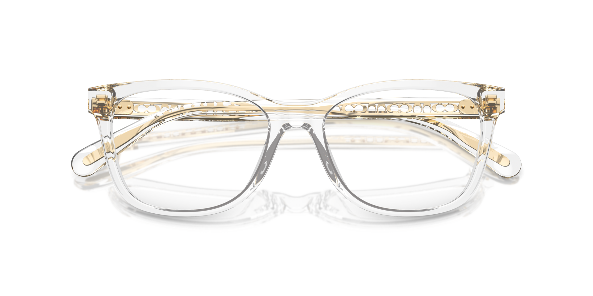 HC6235U Transparent Clear AcetateEyeglass Frames for Glasses Direct, Closed View