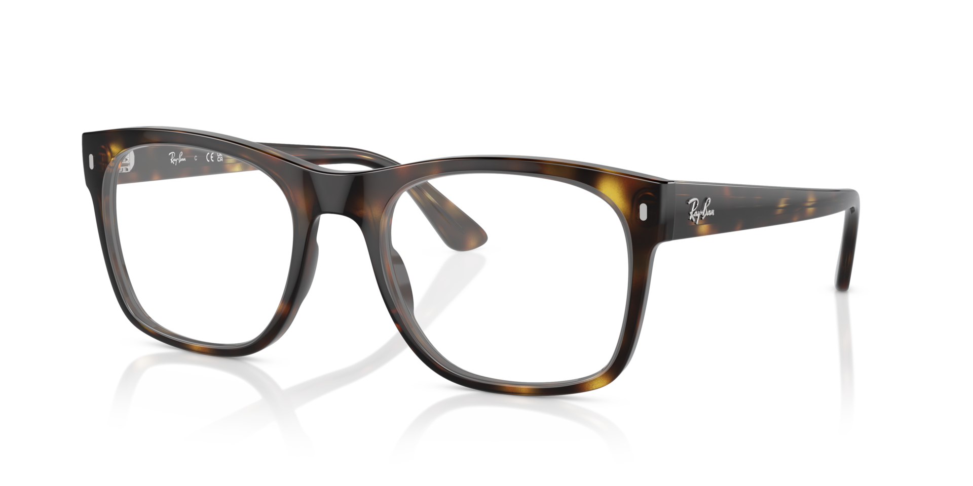 RB7228 Havana PlasticEyeglass Frames for Glasses Direct, Angle View