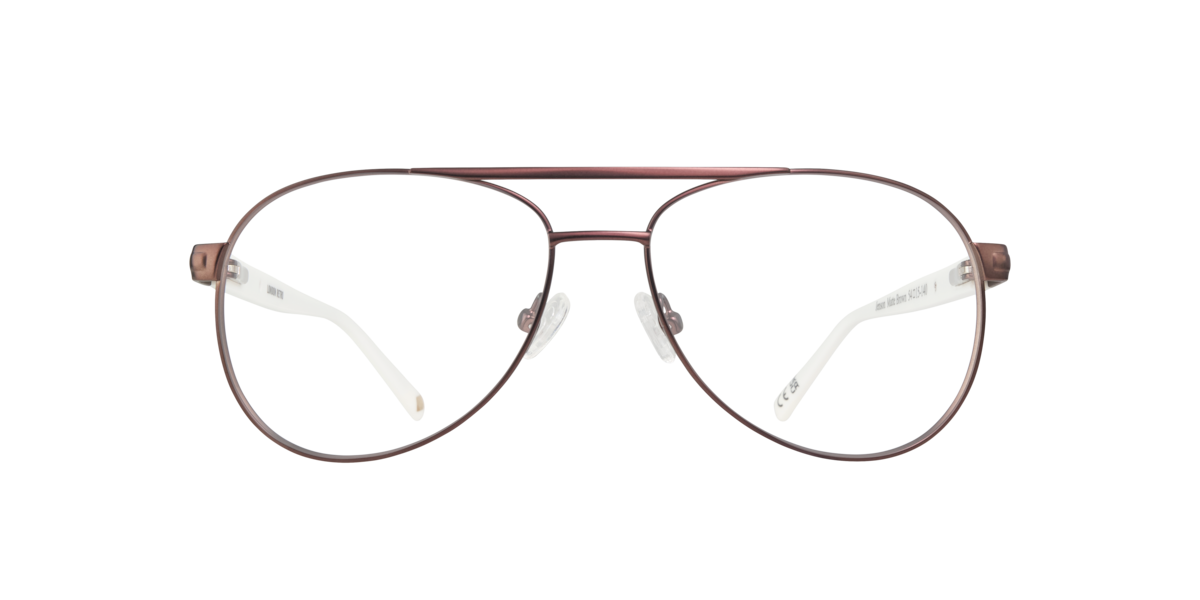 Matte Brown pilot Metal eyeglasses Online - Full Rim - Jenson