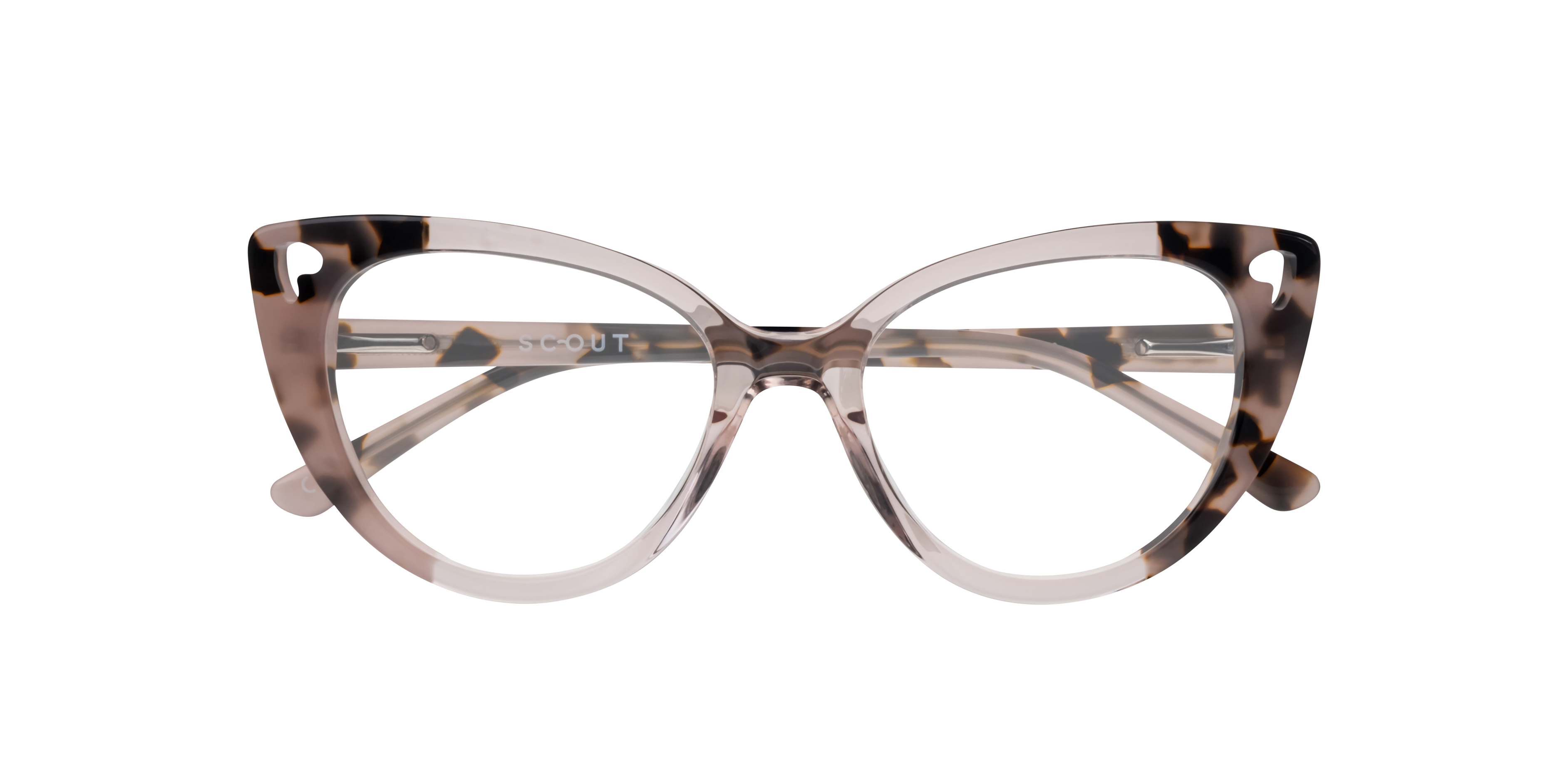 Holly Nude & Havana AcetateEyeglass Frames for Glasses Direct, Closed View