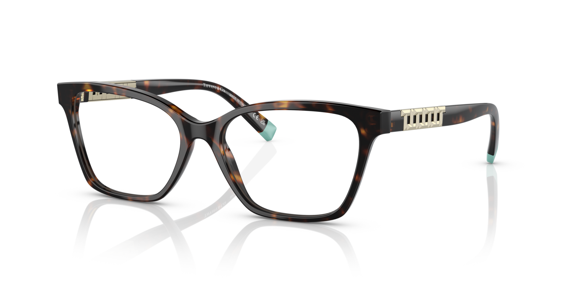 TF2228 Havana AcetateEyeglass Frames for Glasses Direct, Angle View