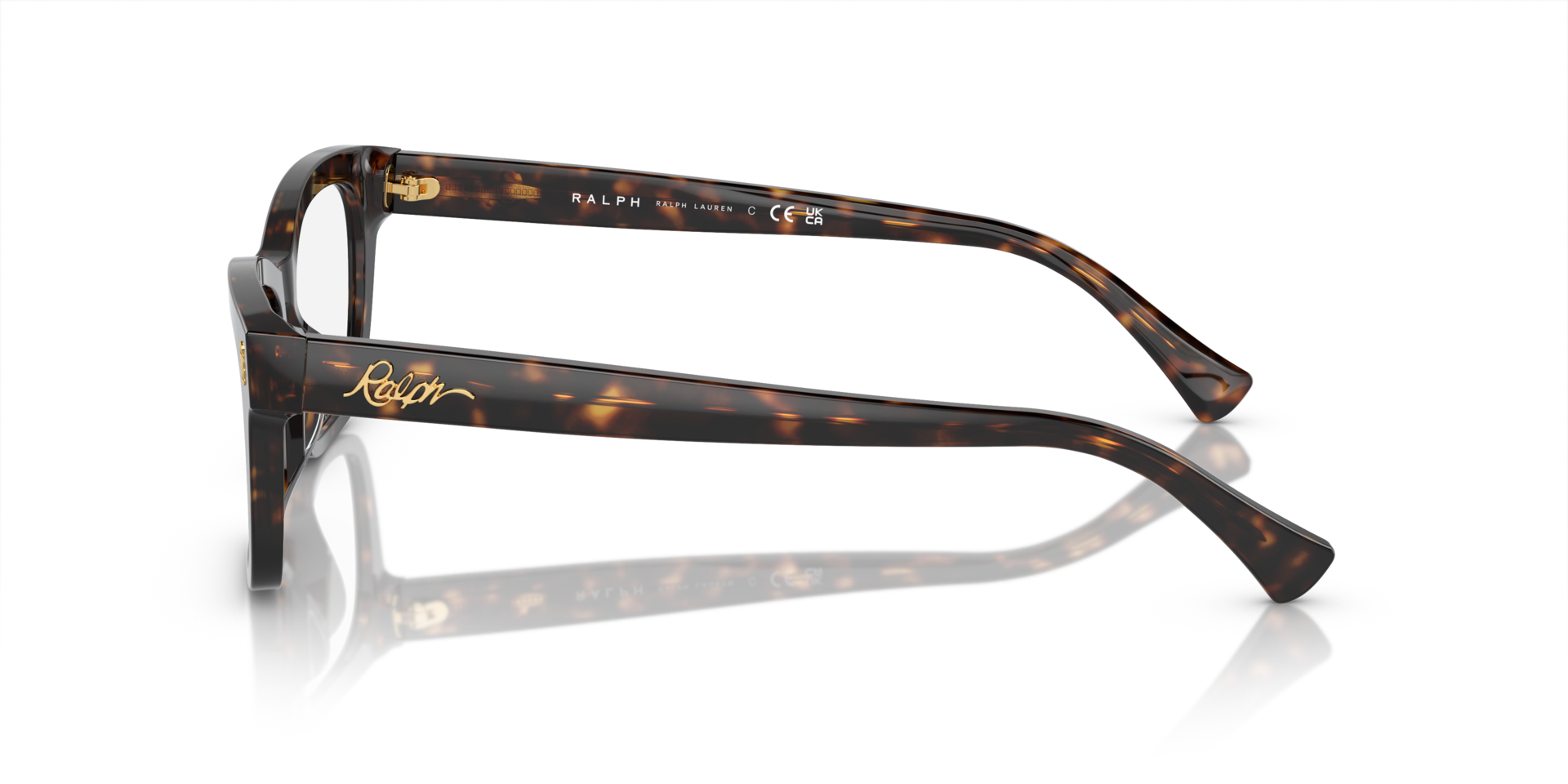 RA7154U Shiny Dark Havana AcetateEyeglass Frames for Glasses Direct, Side View