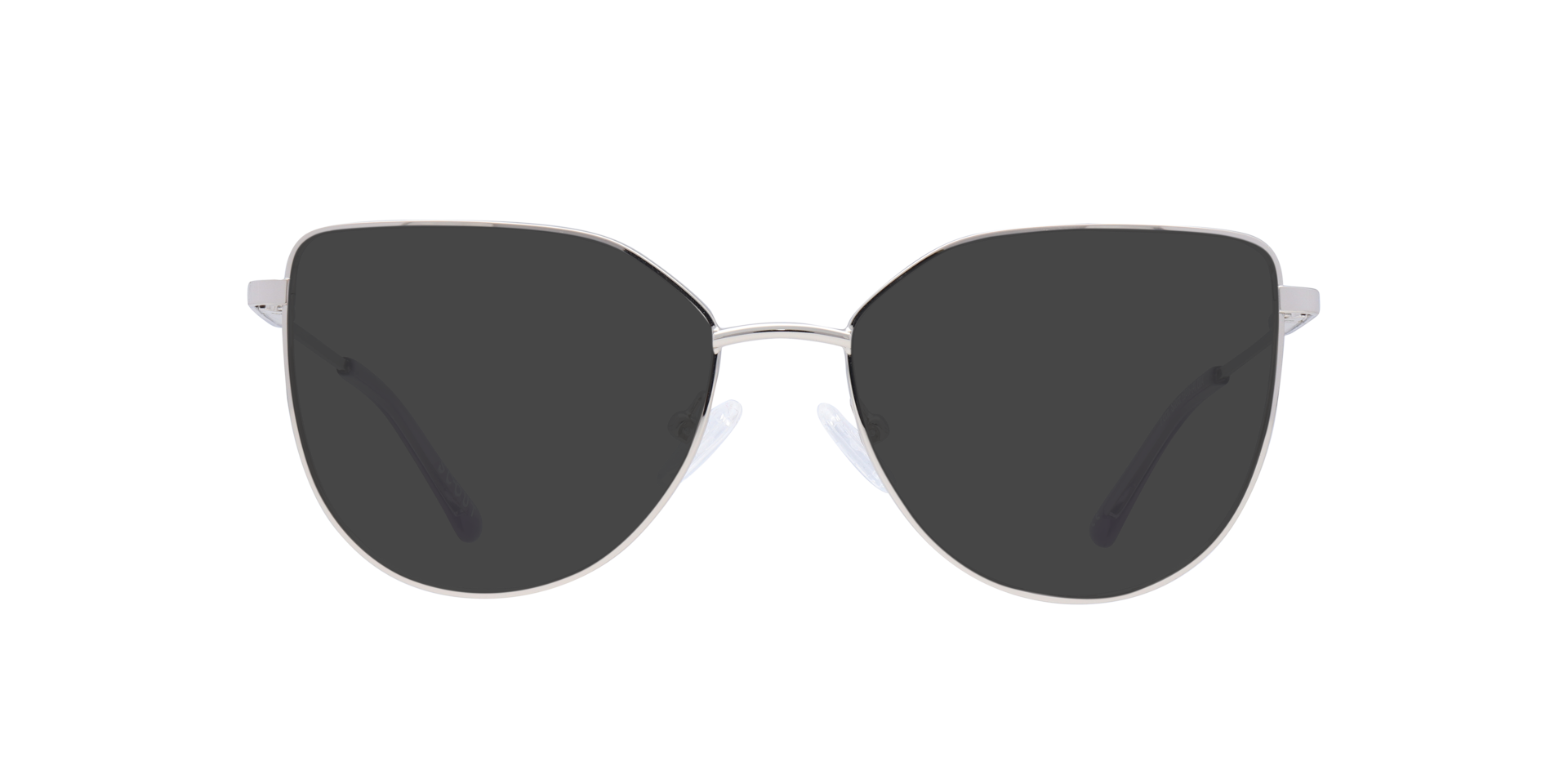 Fern Silver MetalEyeglass Frames for Glasses Direct, with Tinted Lenses